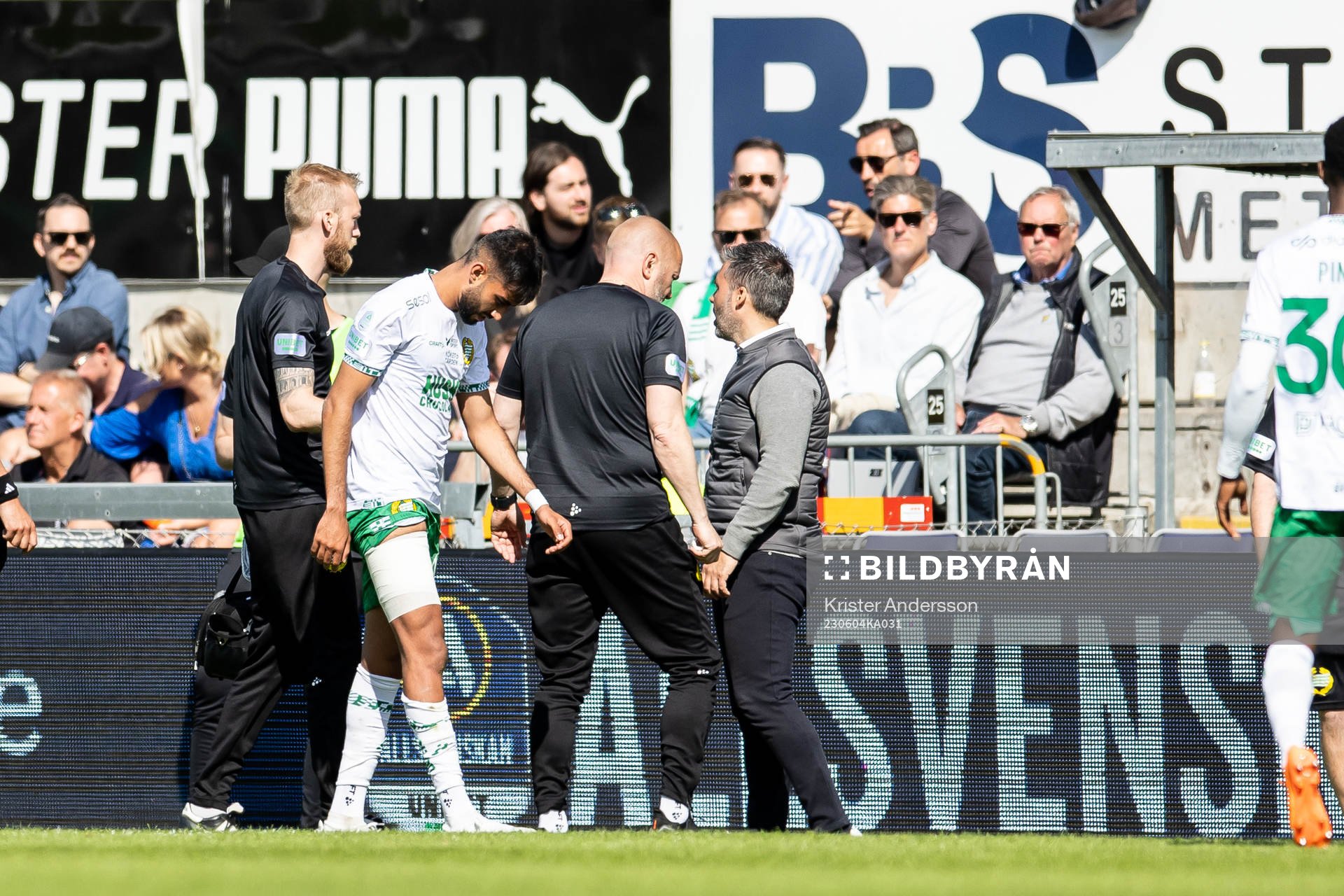 Hammarbys Montader Madjed utgår skadad