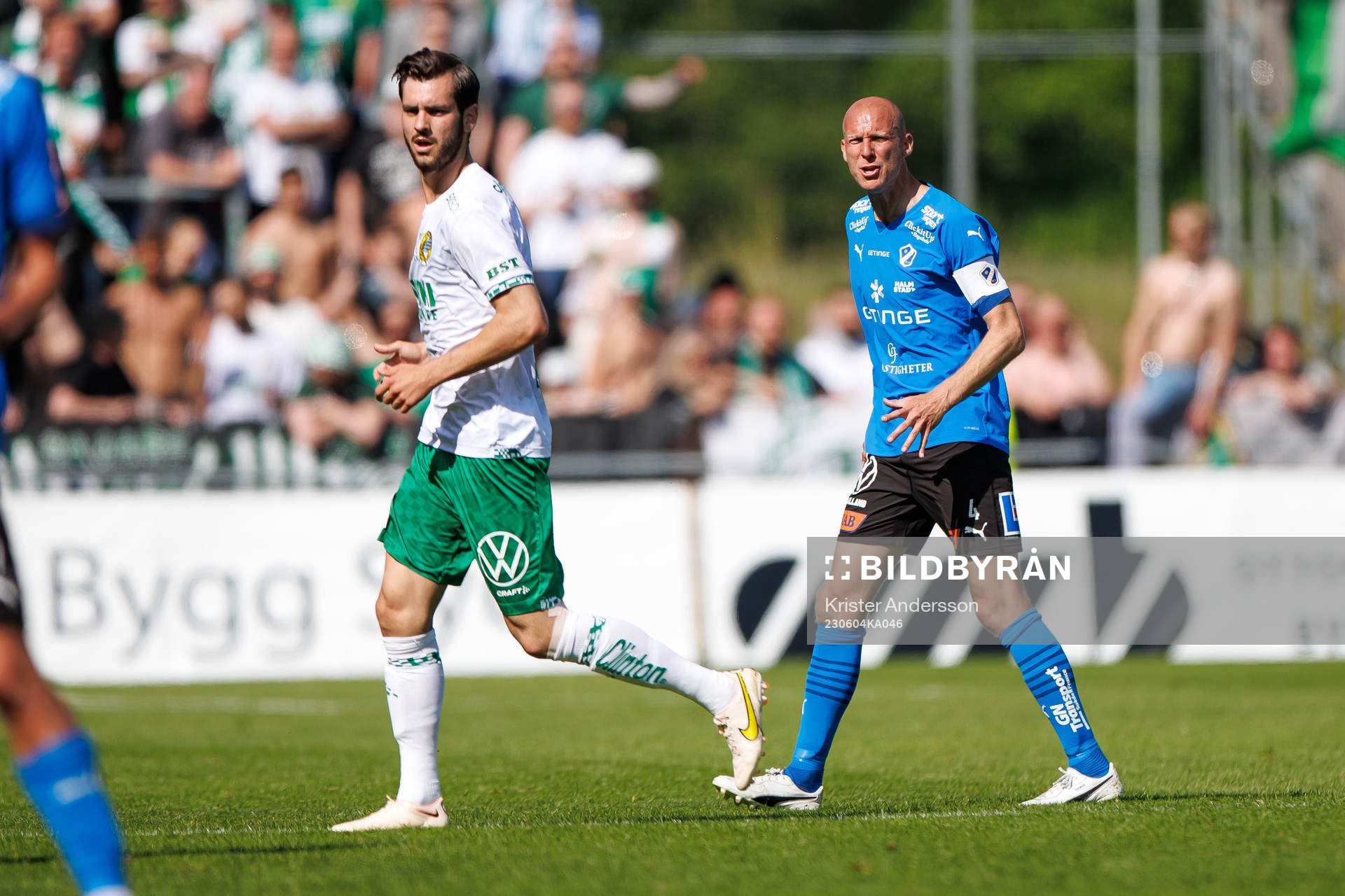 Hammarbys Adi Nalic och Halmstads Andreas Johansson