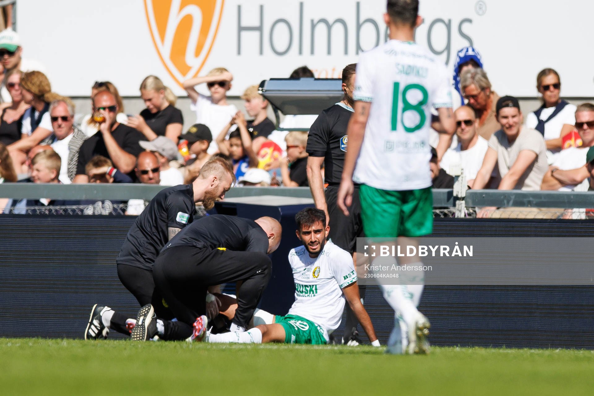 Hammarbys Montader Madjed har ont