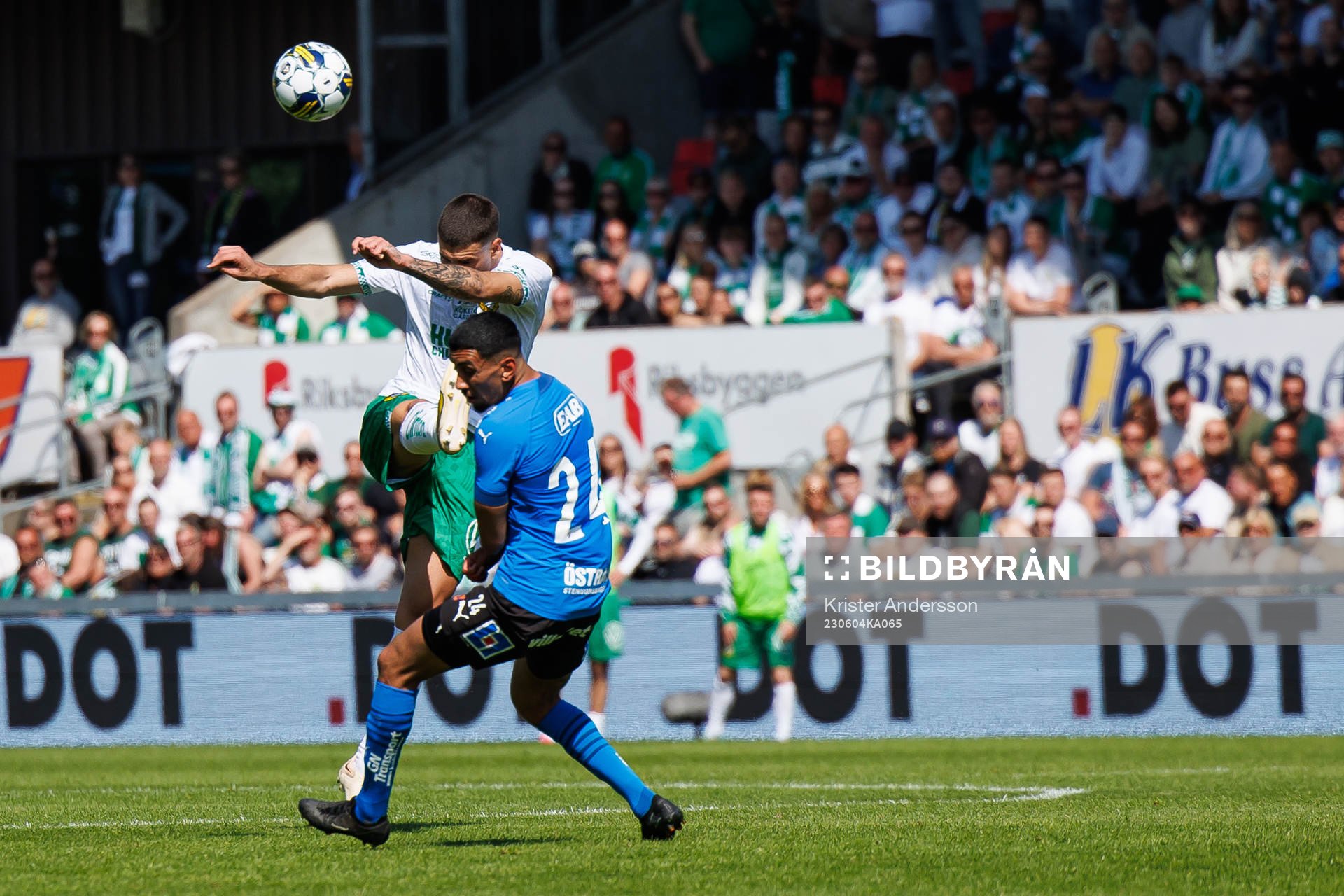 Hammarbys Edvin Kurtulus och Halmstads Amir Al-Ammari
