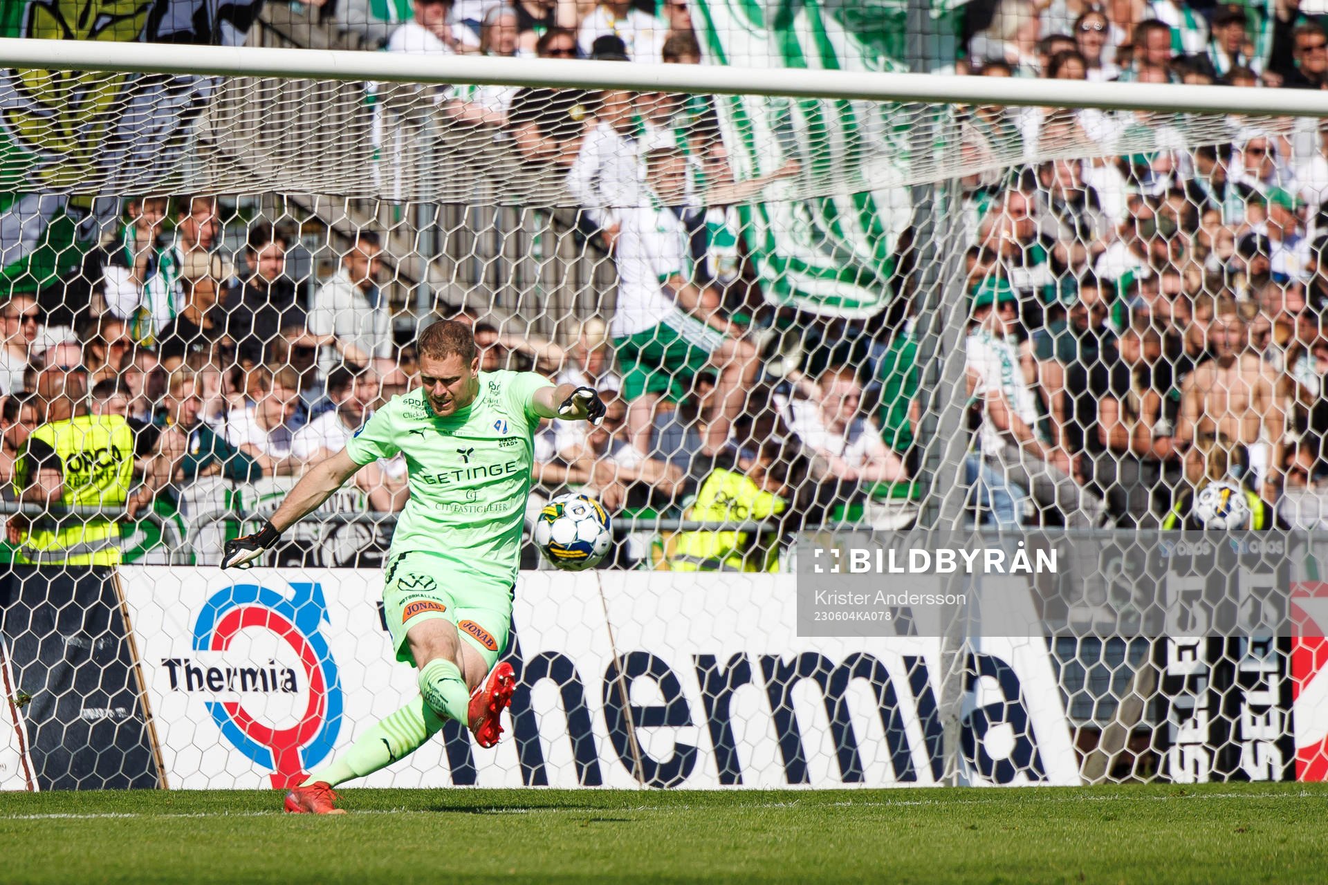 Halmstads målvakt Malkolm Nilsson Säfqvist