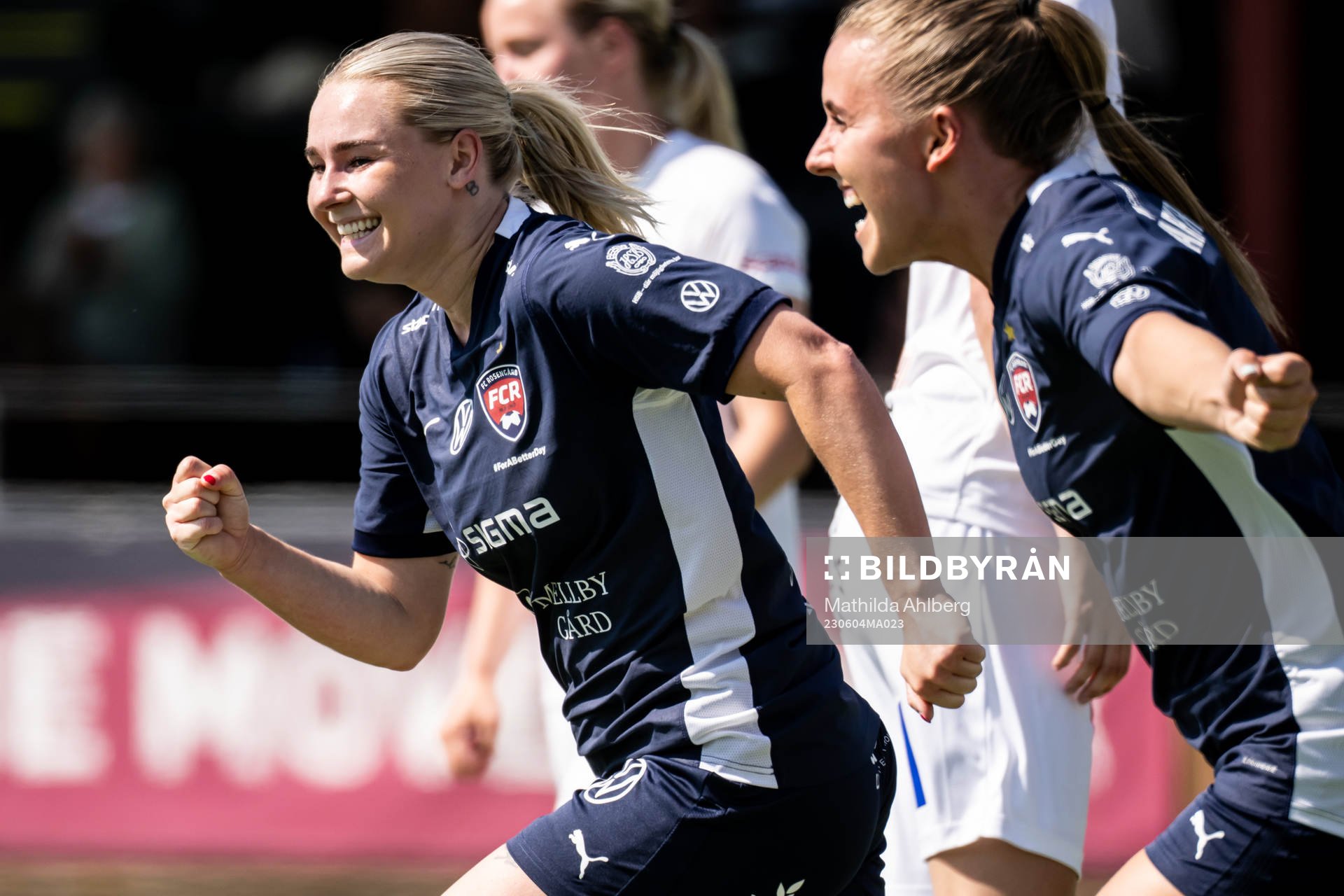 FC Rosengårds Emma Jansson jublar