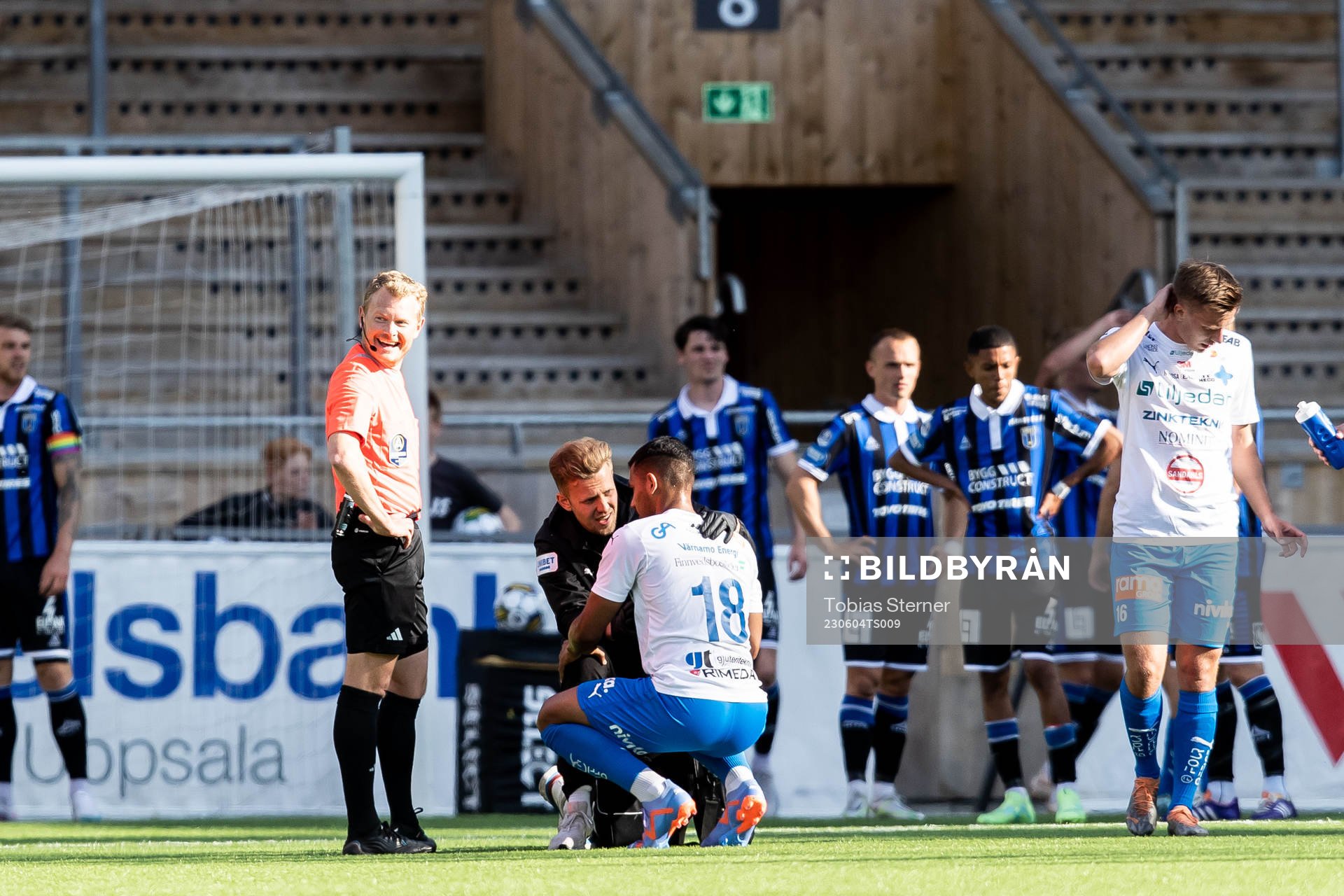Värnamos Wenderson Oliveira do Nascimento får vård