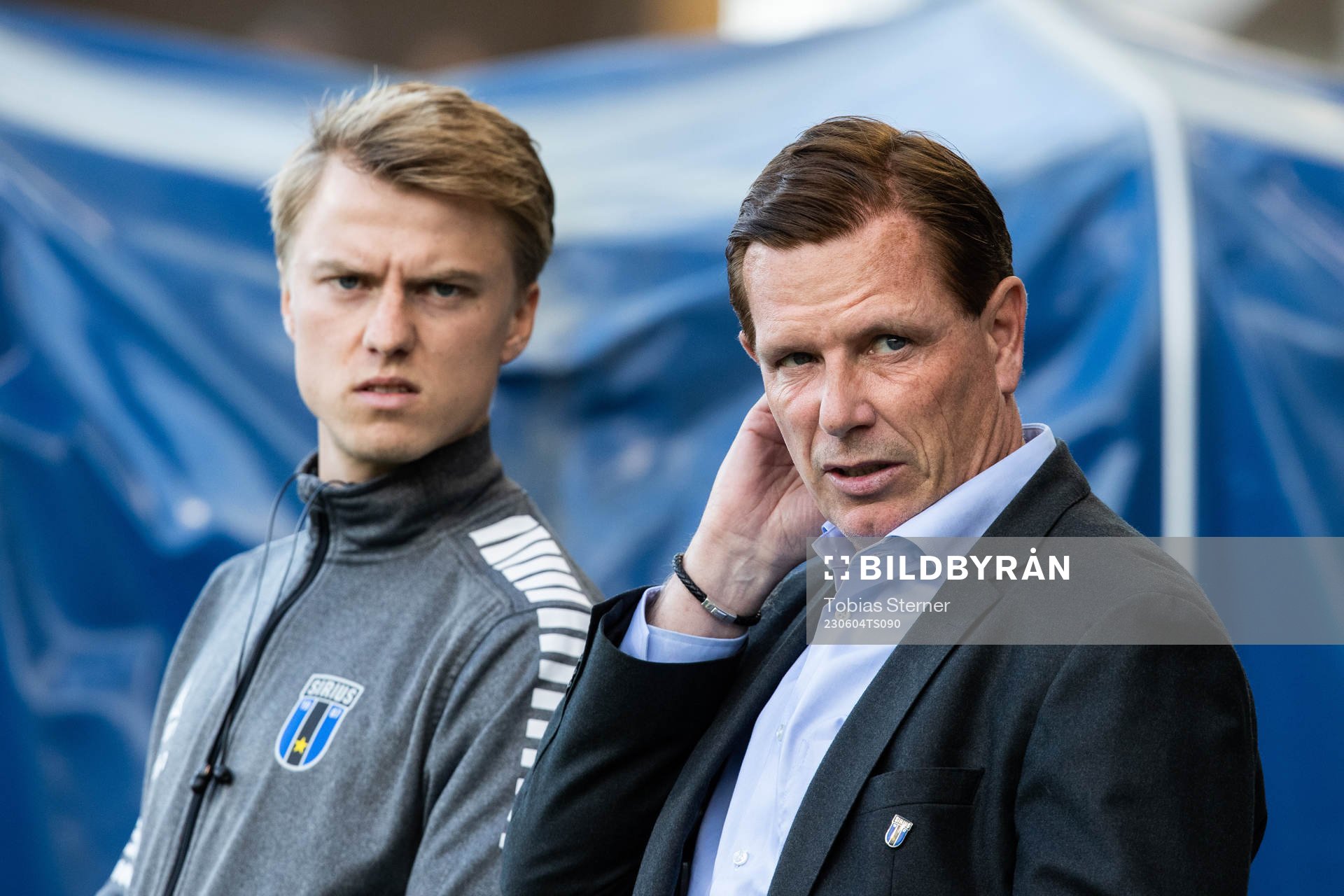 Sirius fystränare Olle Ekman och tränare Christer