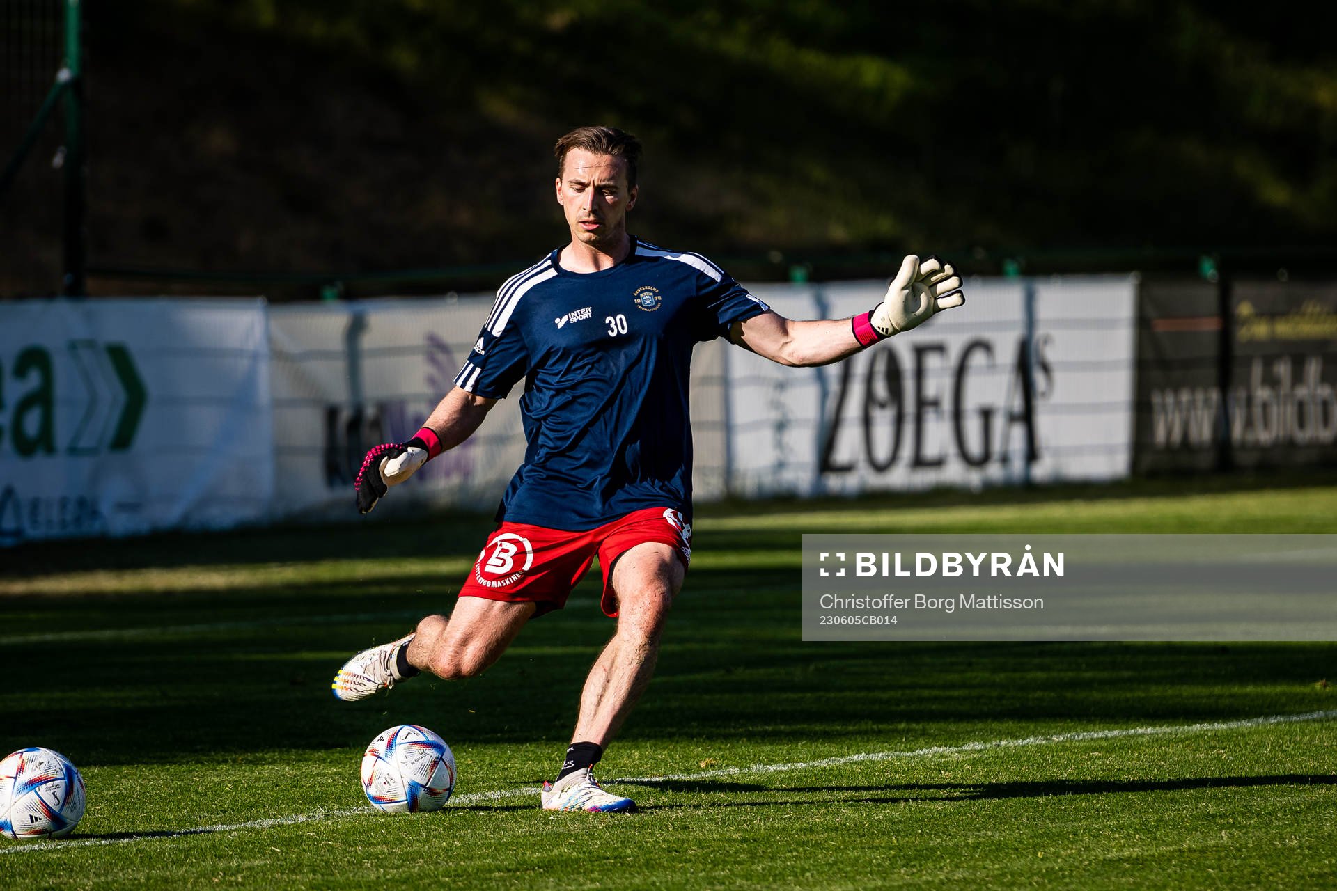 Ängelholms målvakt Johannes Ström