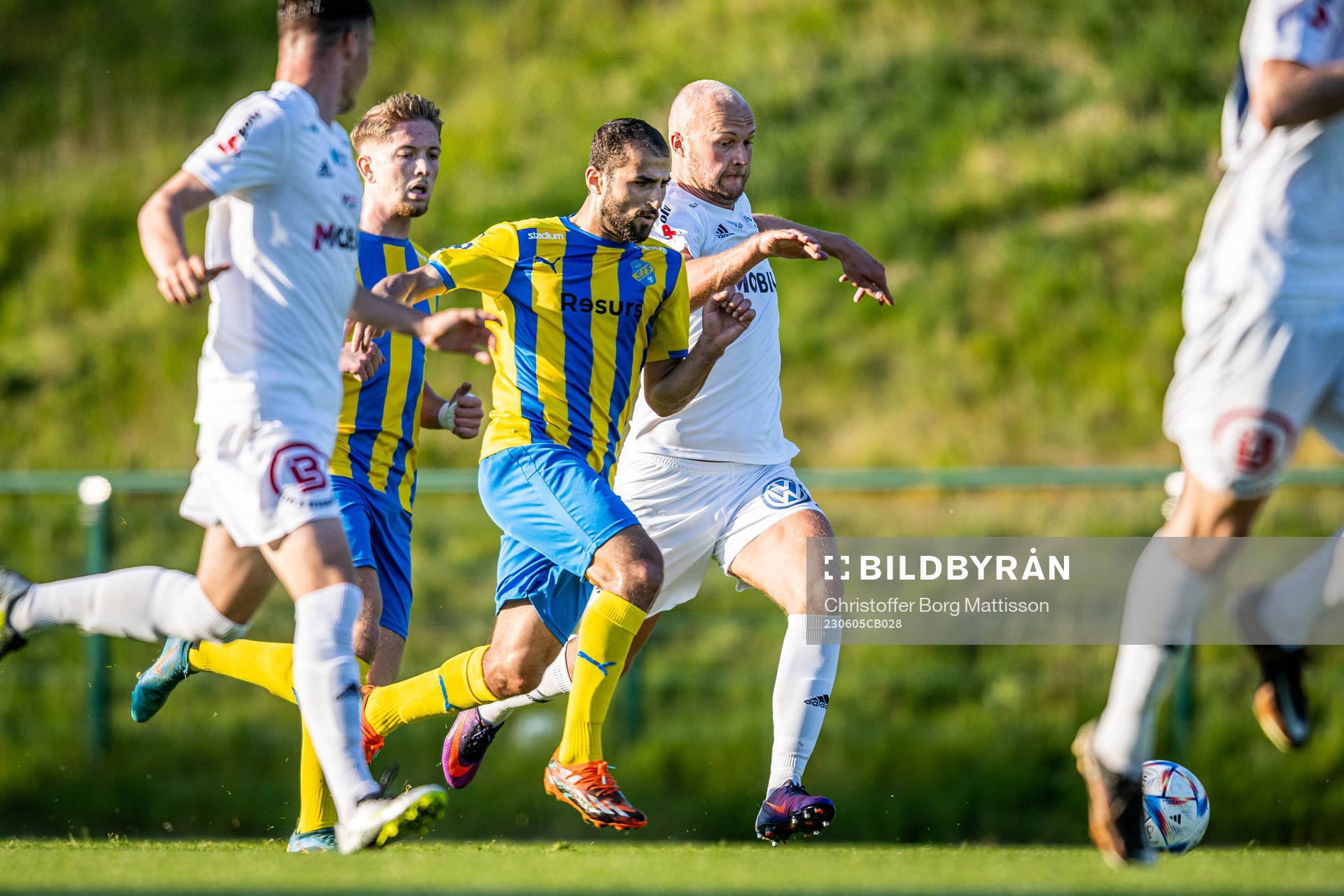 Eskilsminne IFs Tarek Alnator och Ängelholms Christian