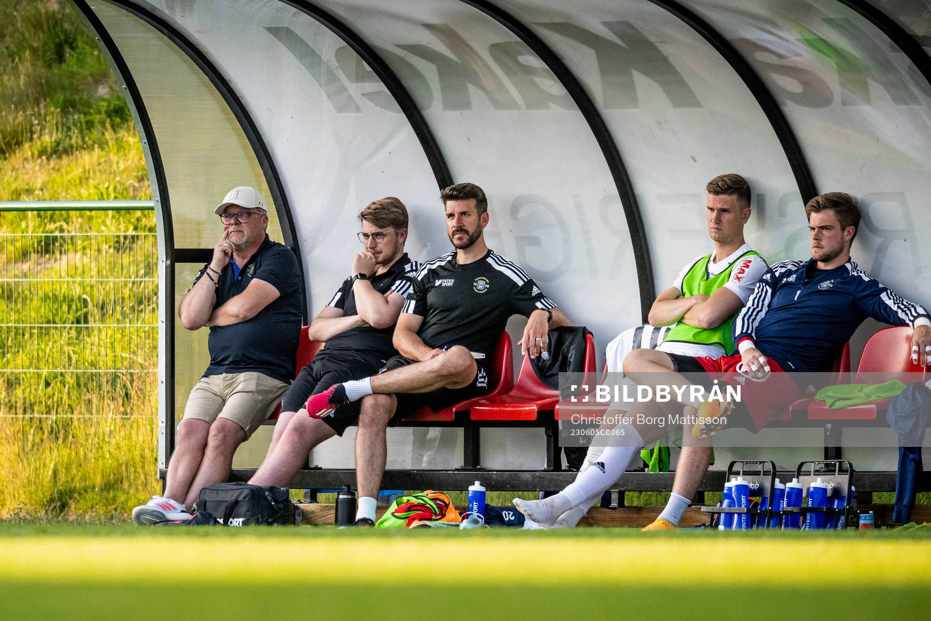 Ängelholms tränare Roar Hansen, målvaktstränare Matthew