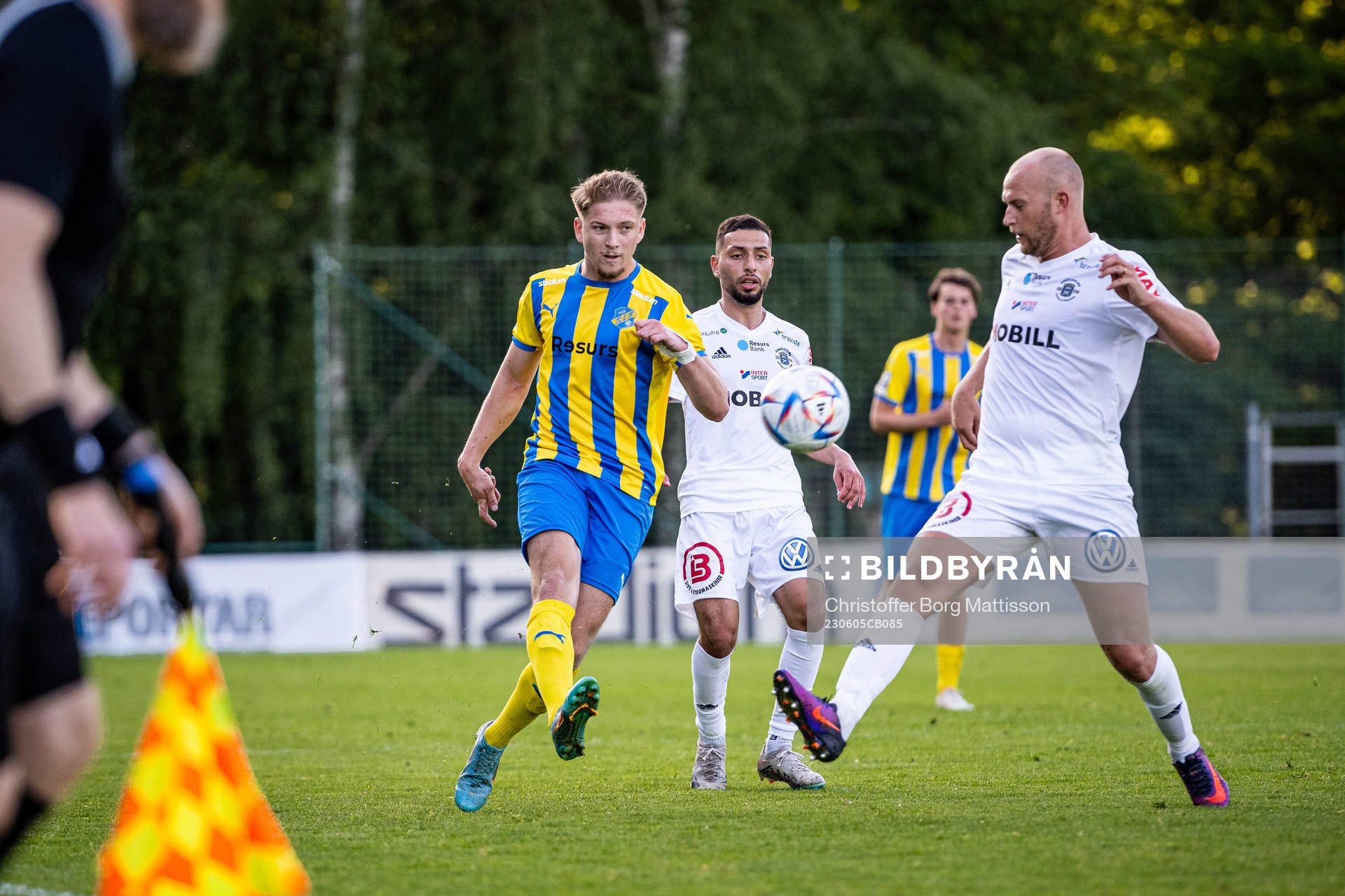 Eskilsminne IFs Danijal Omanovic och Ängelholms Christian