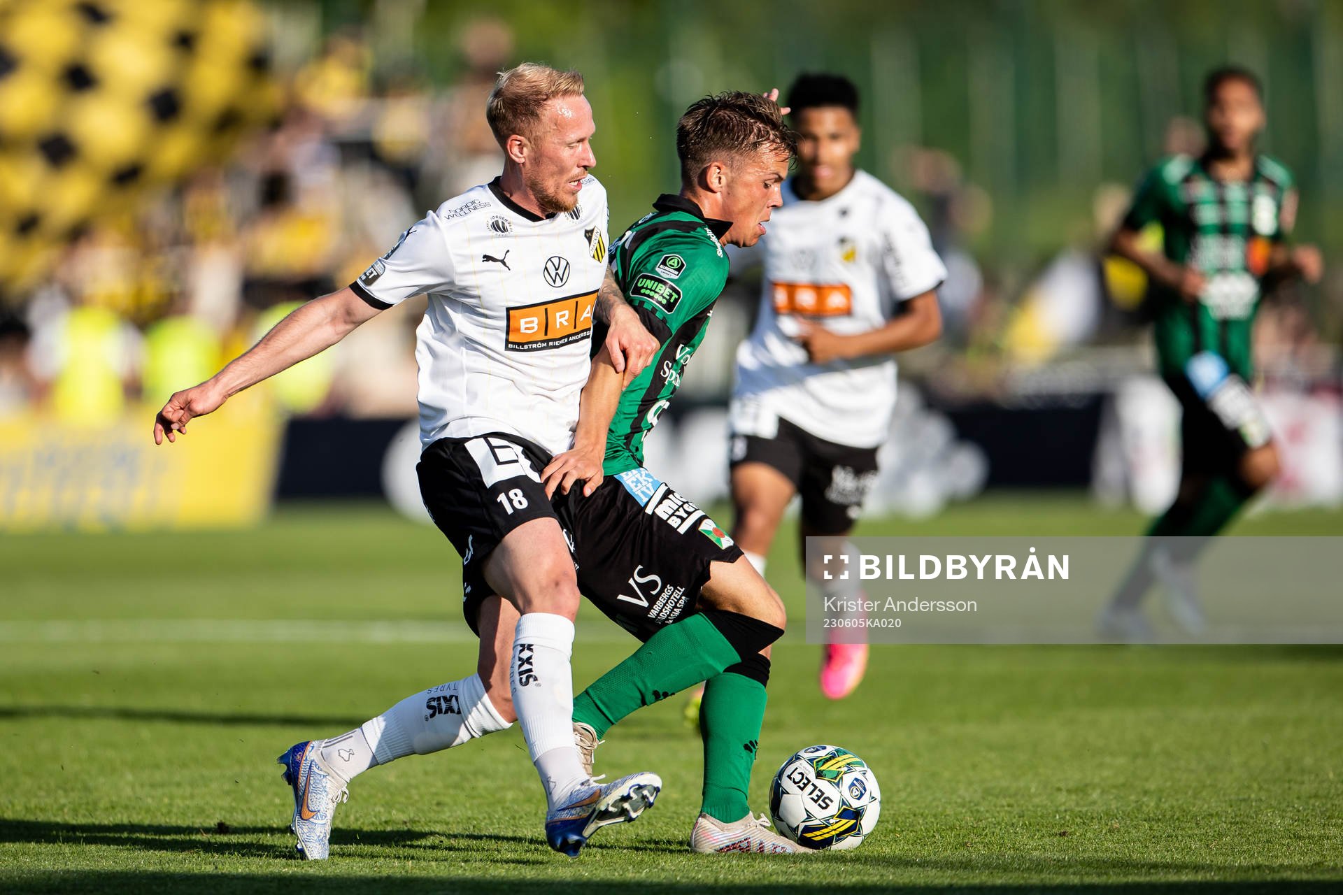 Häckens Mikkel Rygaard Jensen och Varbergs Victor Karlsson