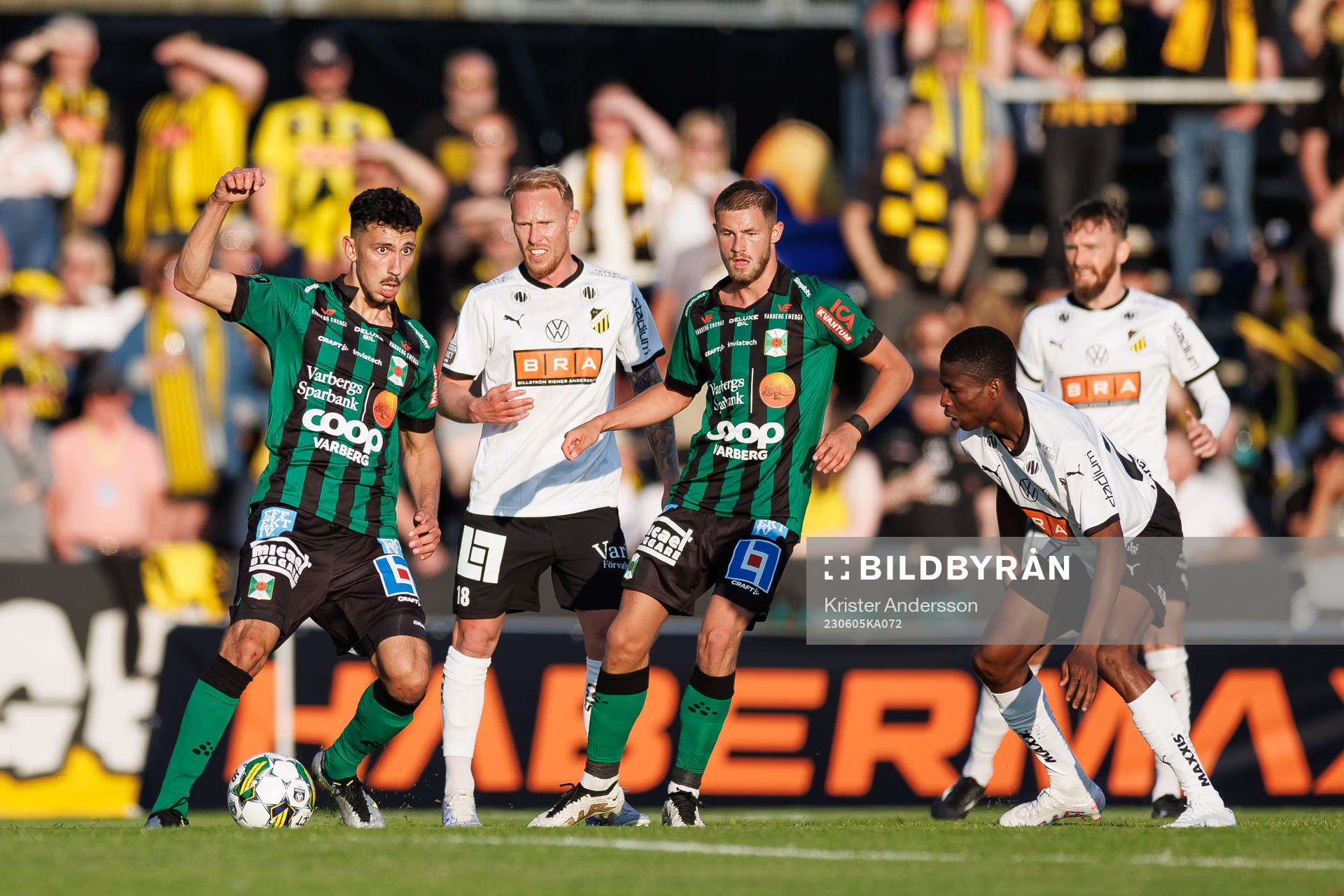 Varbergs Dion Krasniqi och Oliver Alfonsi tillsammans ,med