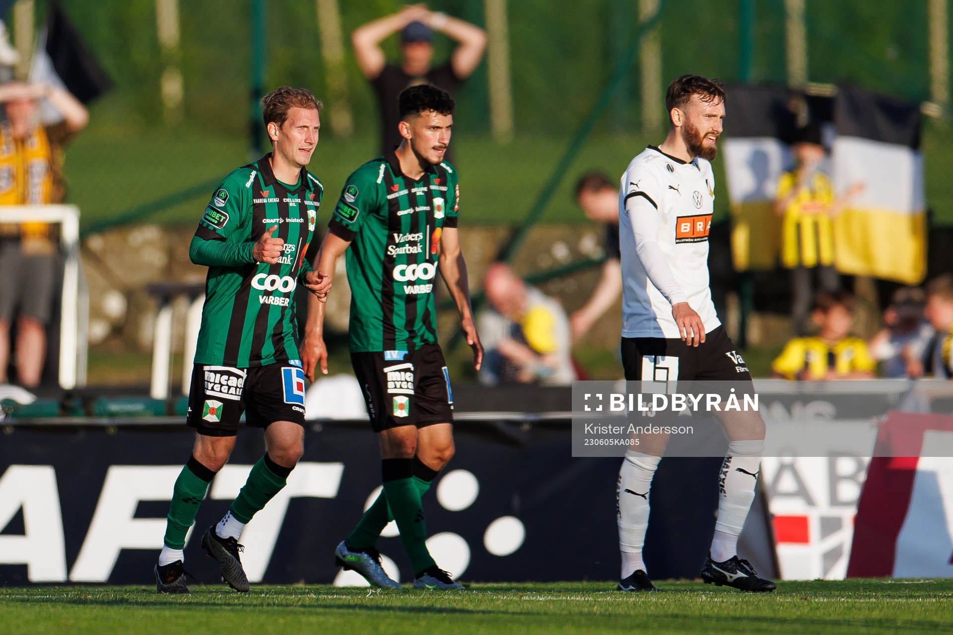 Varbergs Oliver Silverholt, Dion Krasniqi och Häckens