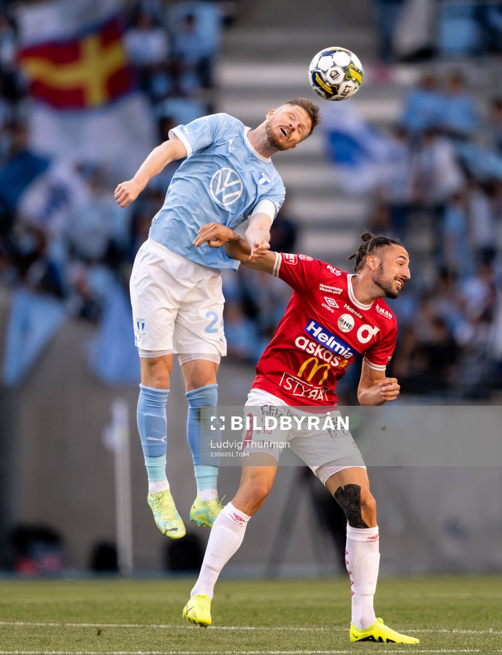 Malmö FFs Lasse Nielsen och Degerfors Dijan Vukojevic