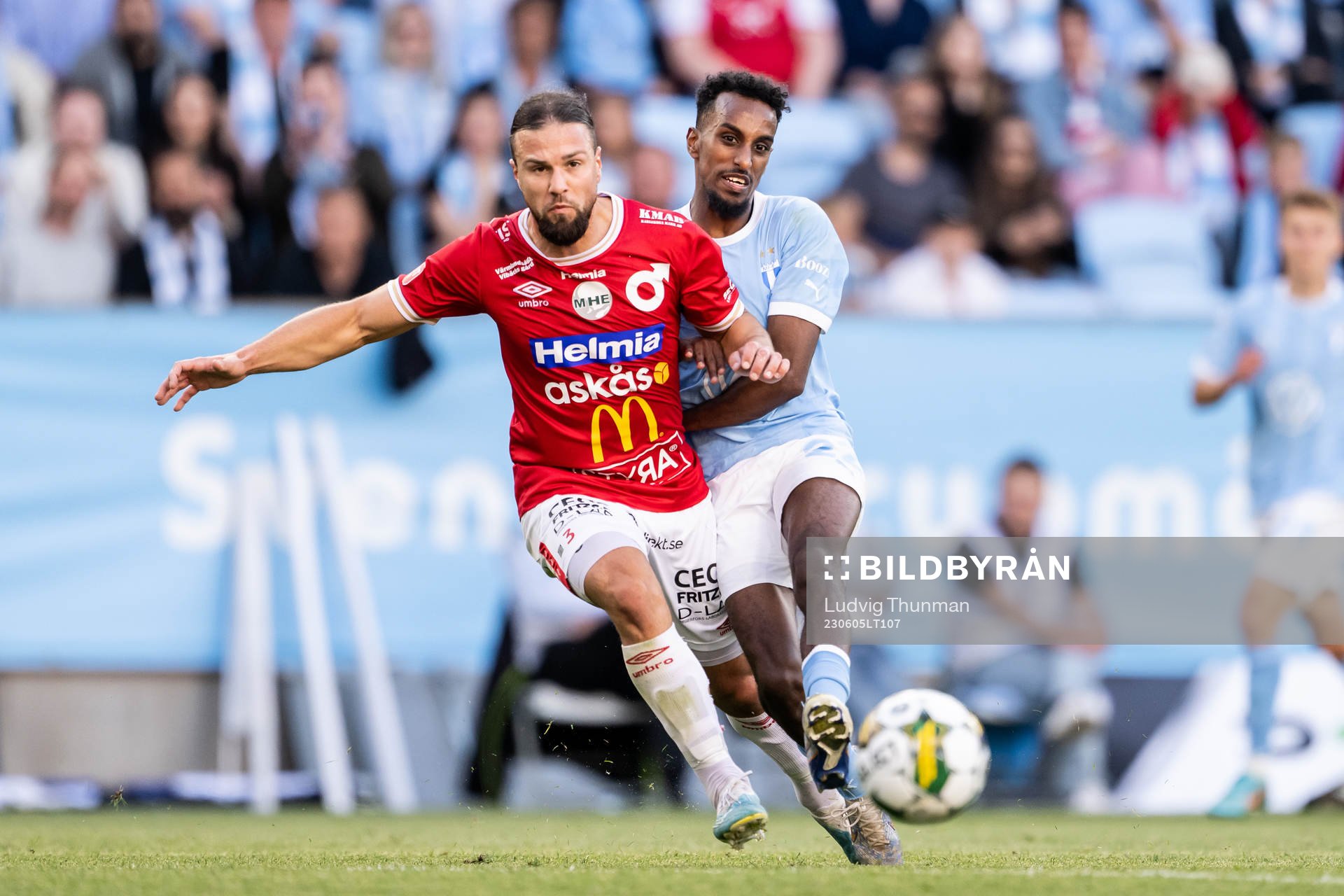 Degerfors Abdelkarim Mammar Chaouche och Malmö FFs Taha Ali
