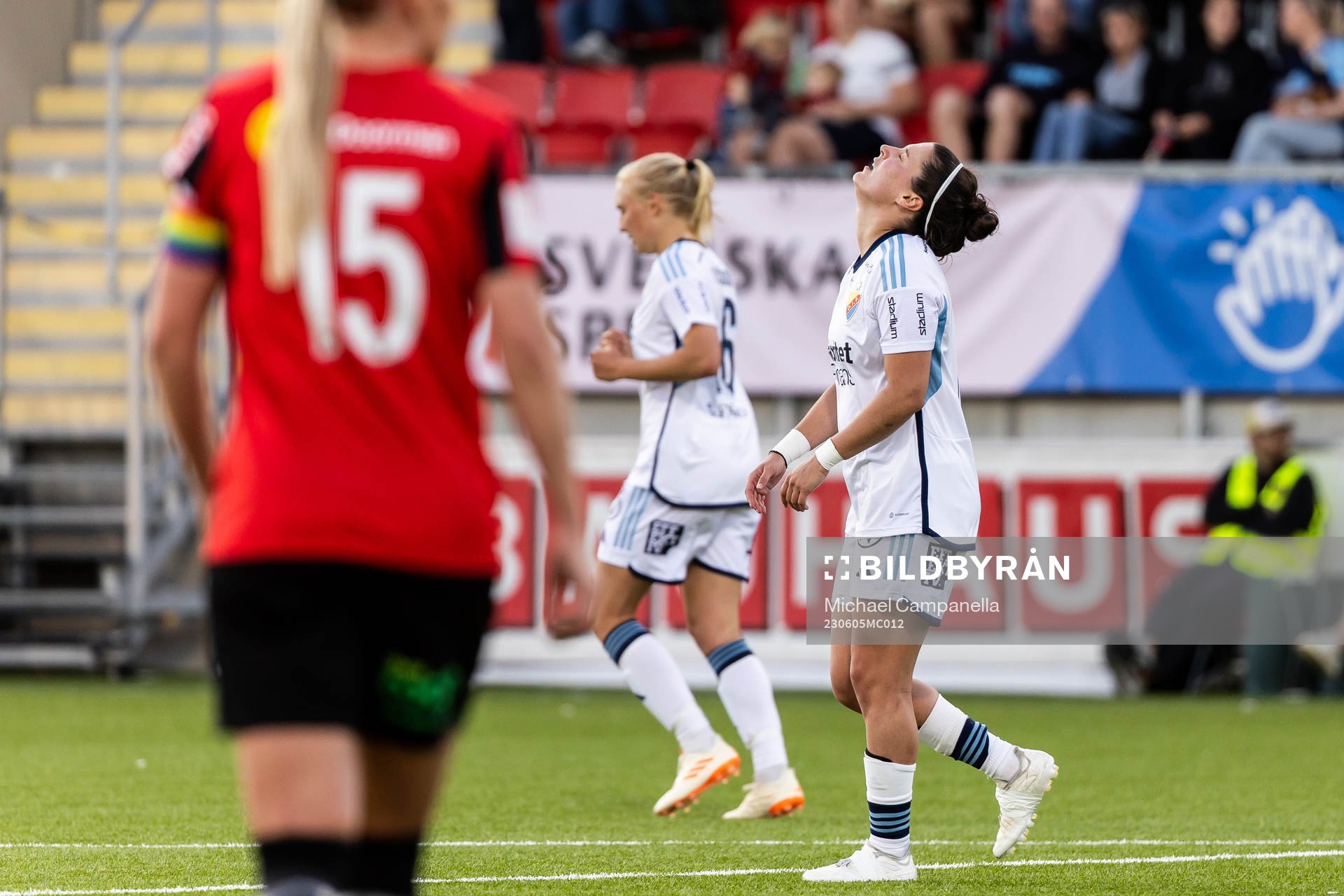 Djurgårdens Hayley Dowd deppar