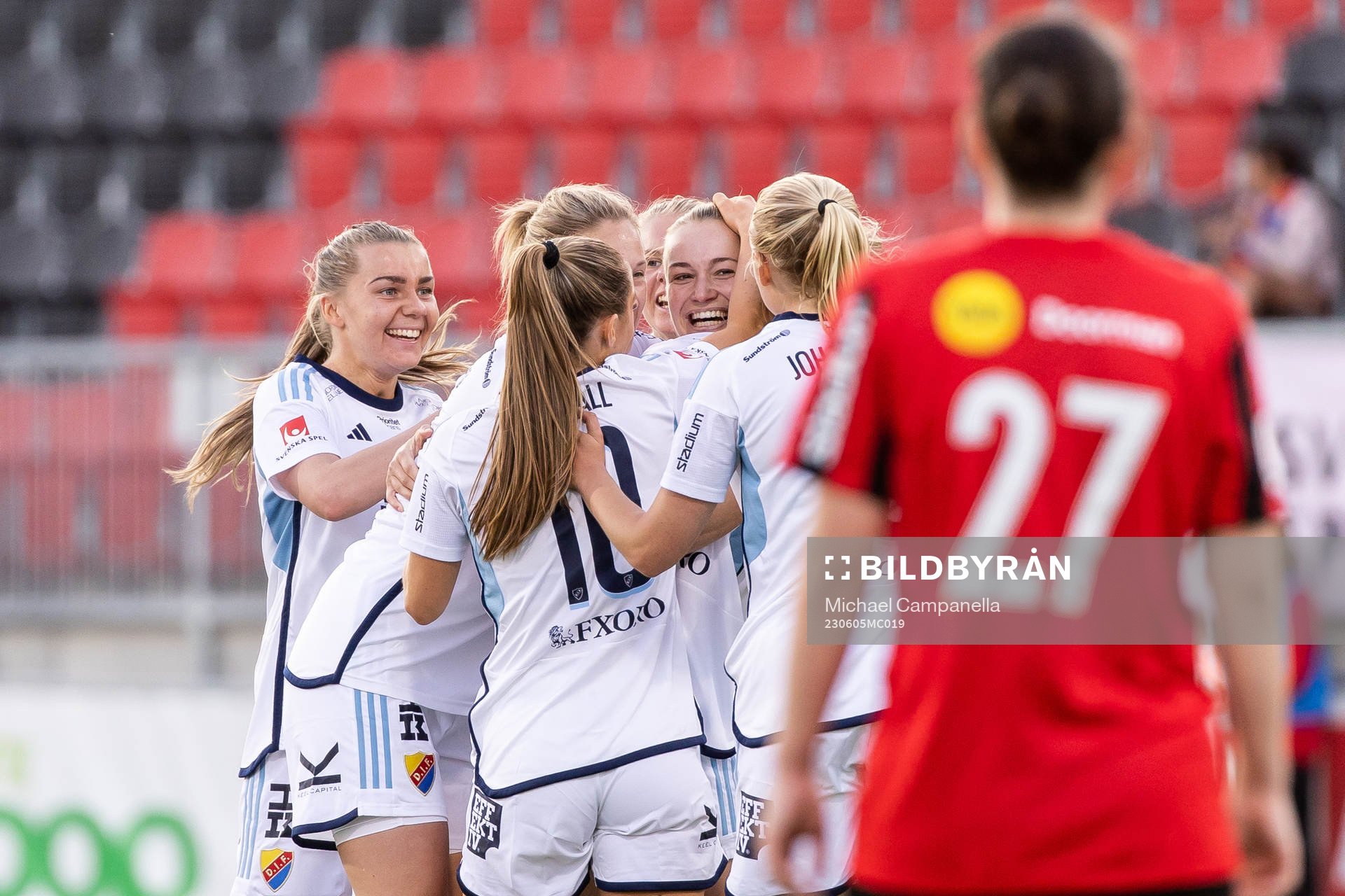 Djurgårdens spelare jublar