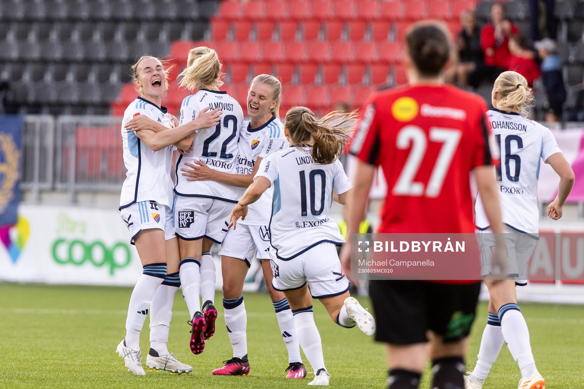 Djurgårdens spelare jublar