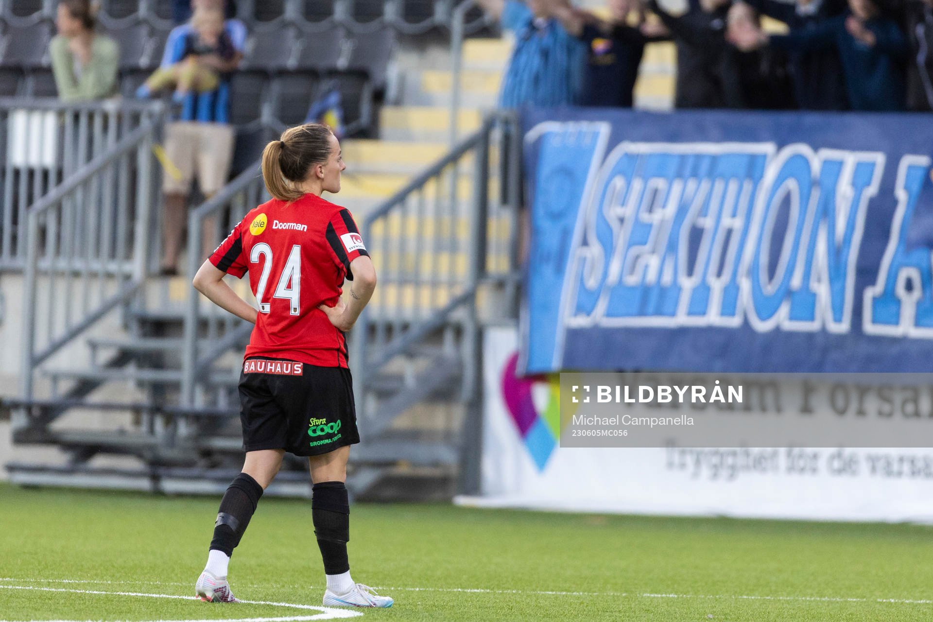 Brommapojkarnas Filippa Wallén deppar