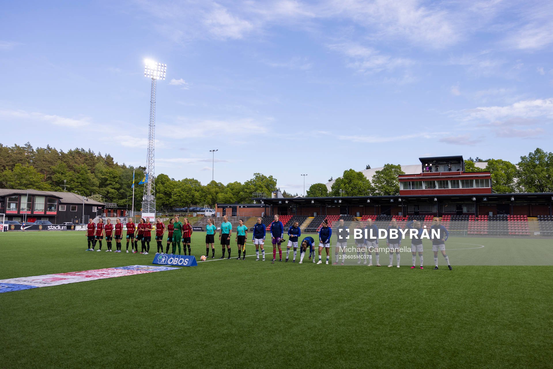 Brommapojkarnas och Djurgårdens lagen i lineup