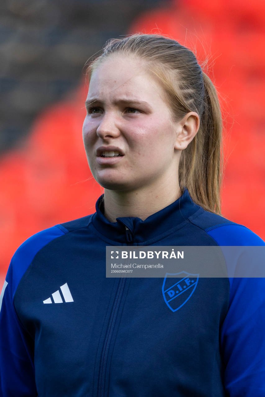 Djurgårdens målvakt Elvira Björklund i lineup