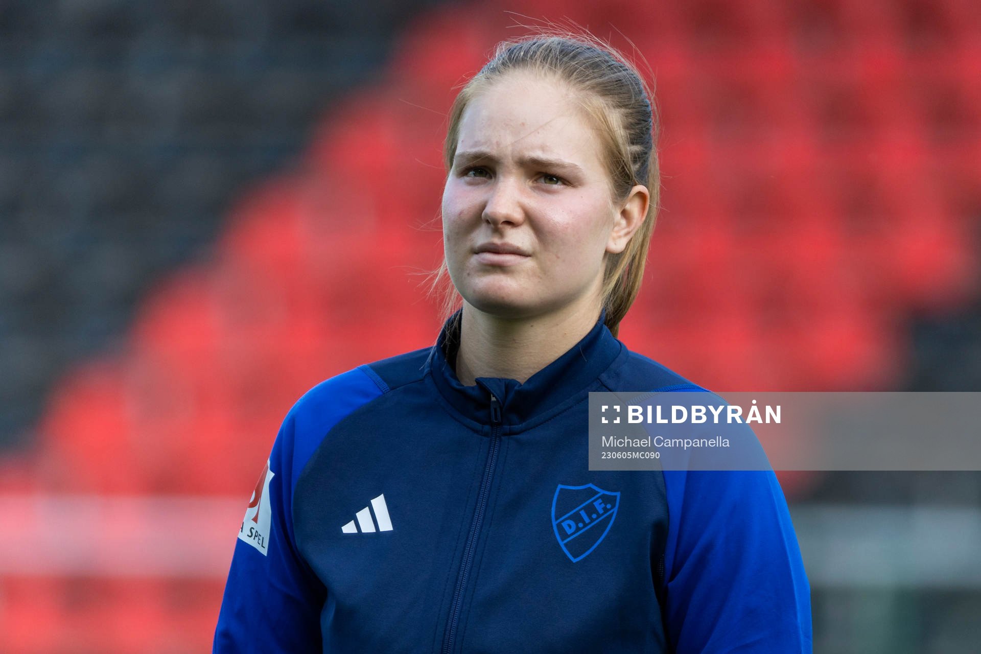 Djurgårdens målvakt Elvira Björklund i lineup