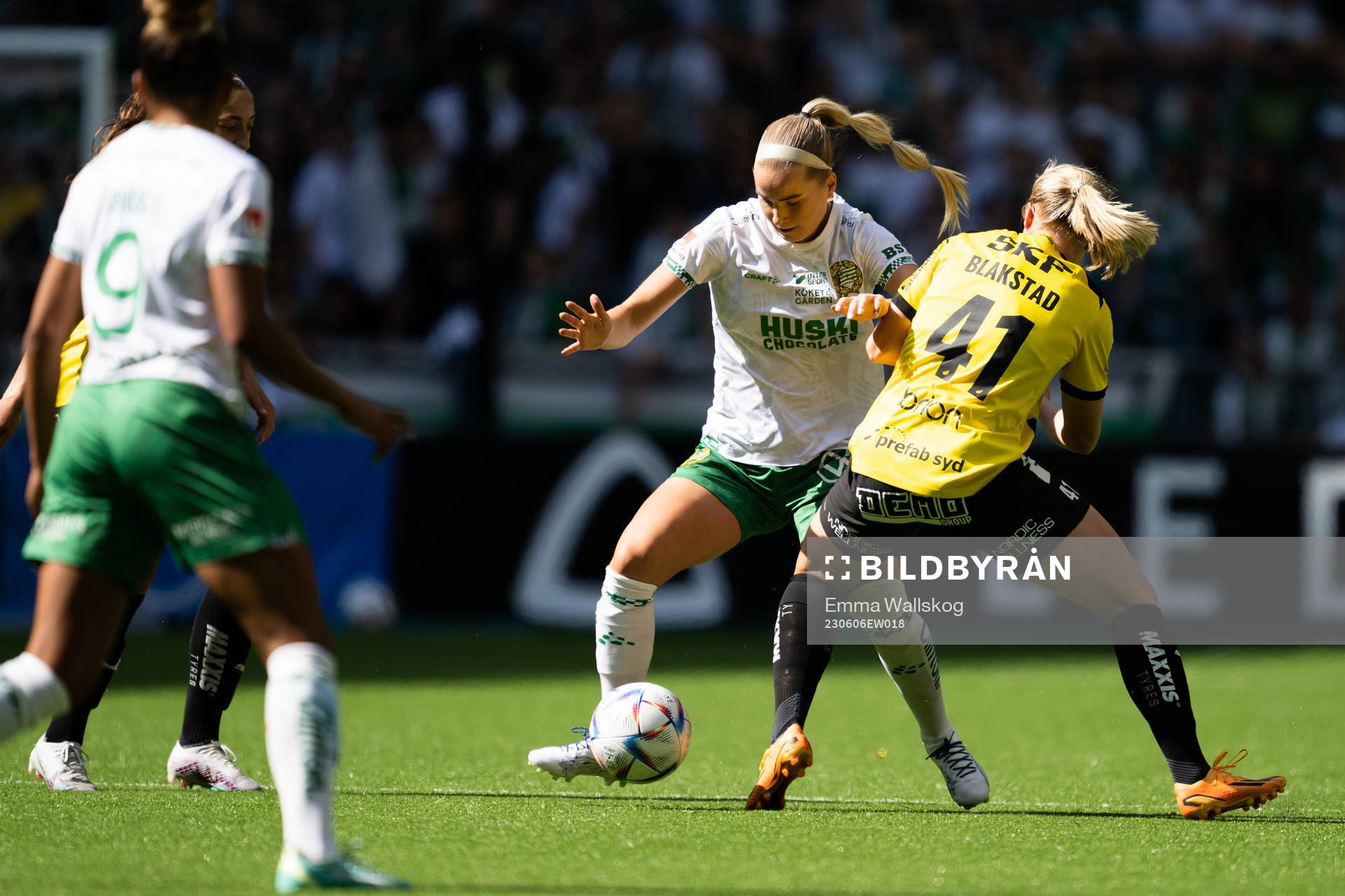 Hammarbys Eva Nyström och Häckens Julie Blakstad