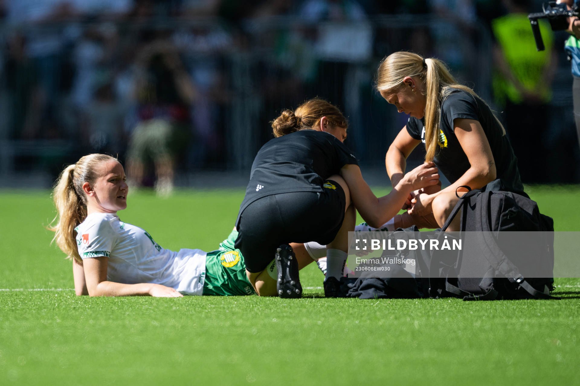 Hammarbys Matilda Vinberg har ont