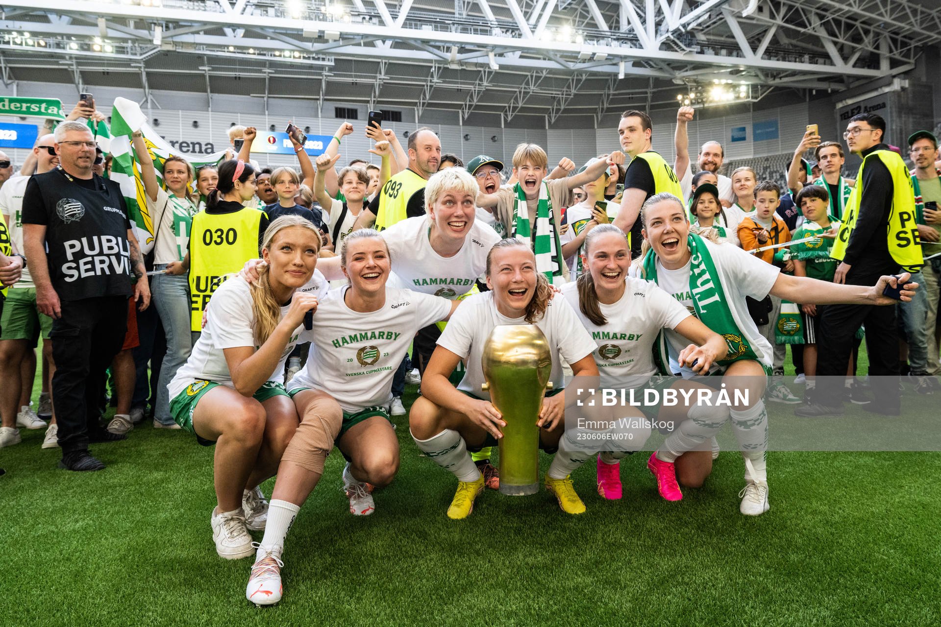 Hammarbys Smilla Holmberg, Thea Sørbo, Moa Edrud, Sara