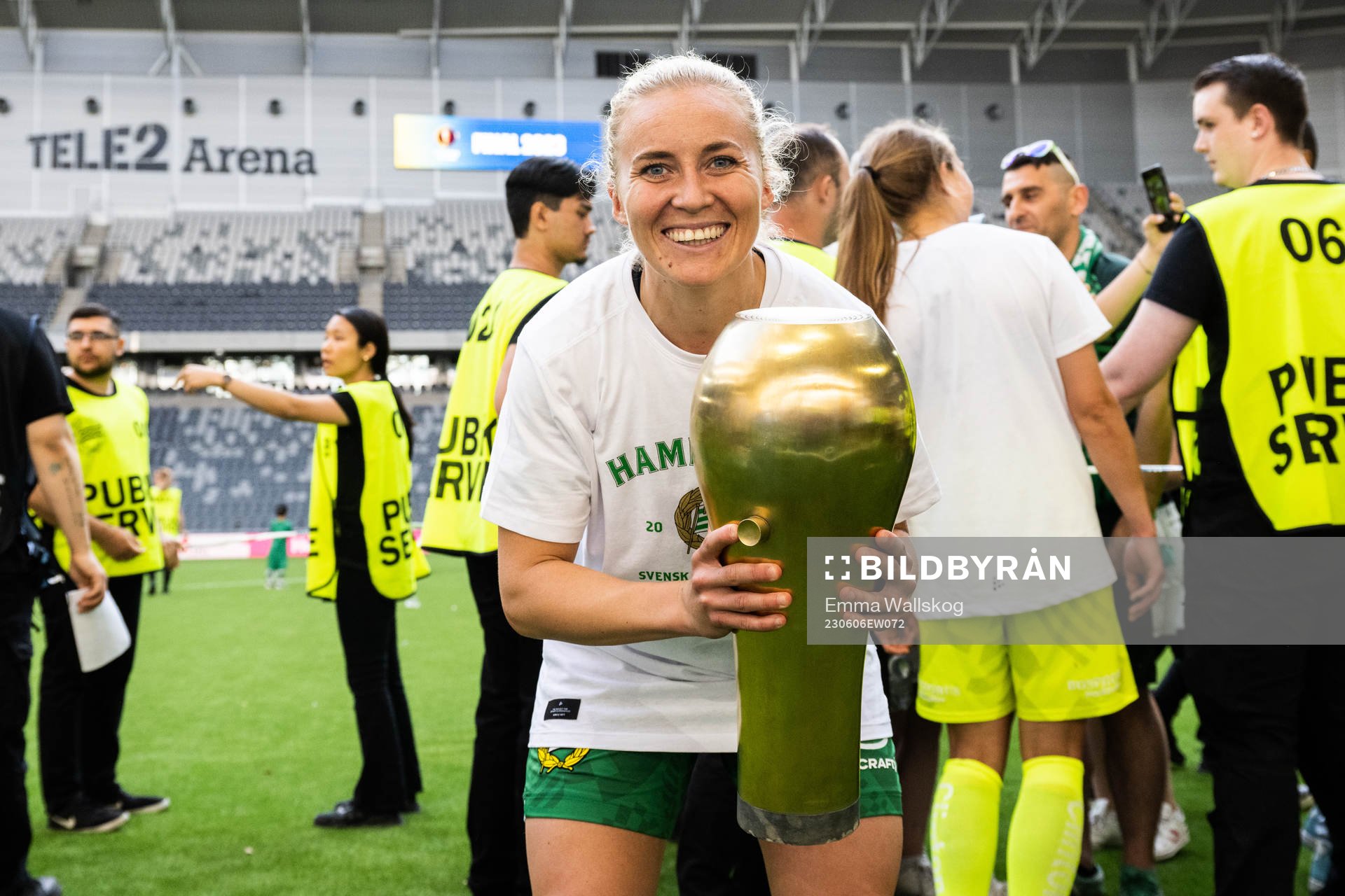 Hammarbys Ellen Gibson jublar