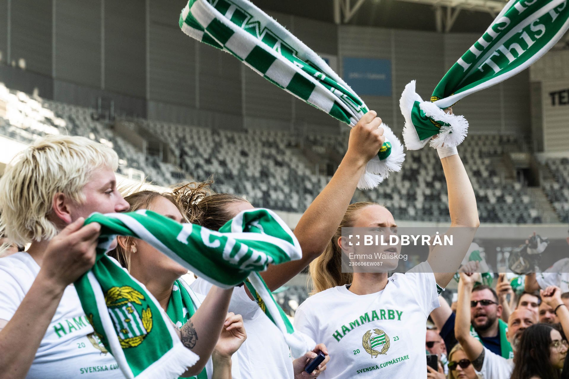 Hammarbys Matilda Vinberg jublar