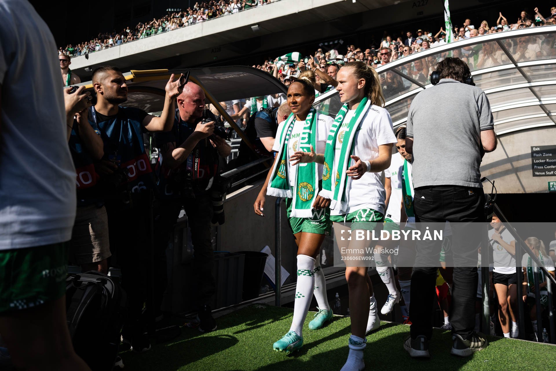 Hammarbys Madelen Janogy och Matilda Vinberg