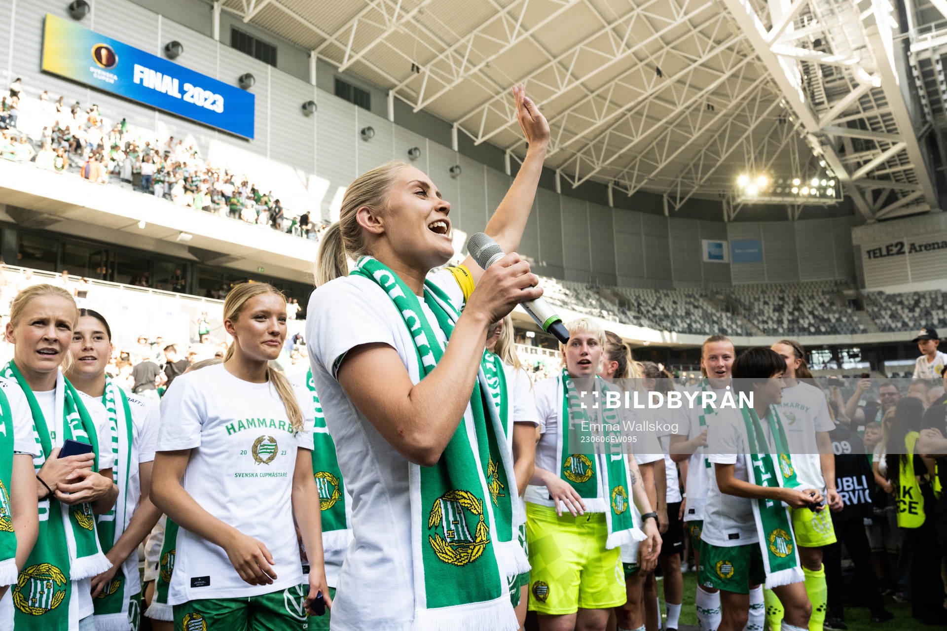 Hammarbys Alice Carlsson jublar