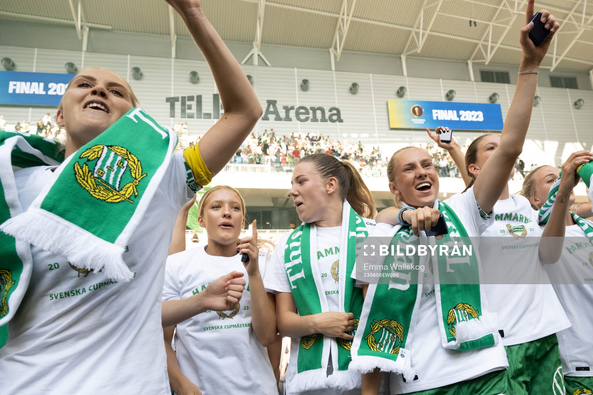 Hammarbys Ellen Wangerheim jublar