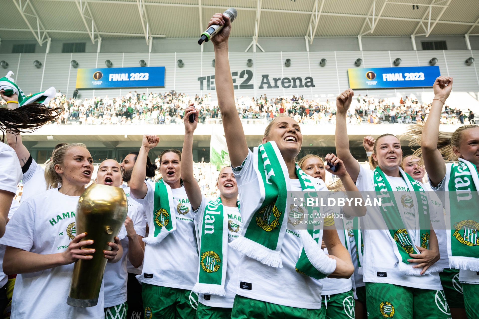 Hammarbys Ellen Gibson Hanna Folkesson Alice Carlsson och