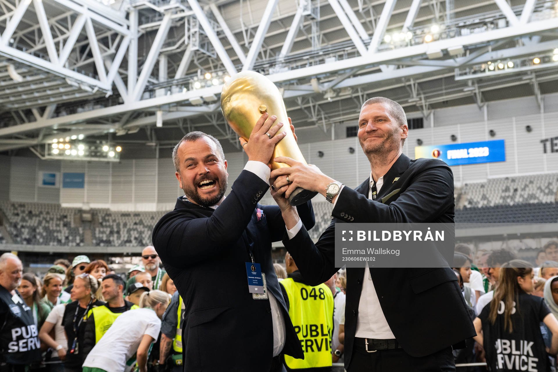 Hammarbys vice vd Markus Nilsson och vd Richard von Yxkull