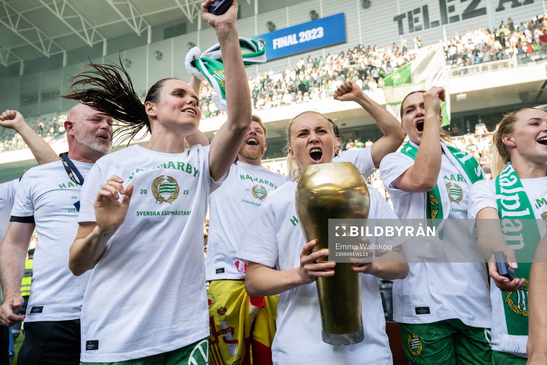 Hammarbys Simone Boye Sørensen, Ellen Gibson och Hanna