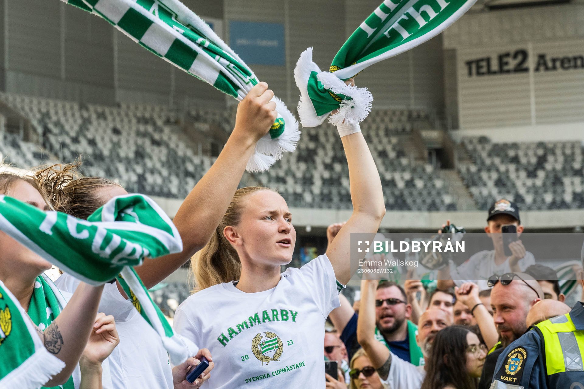Hammarbys Matilda Vinberg jublar