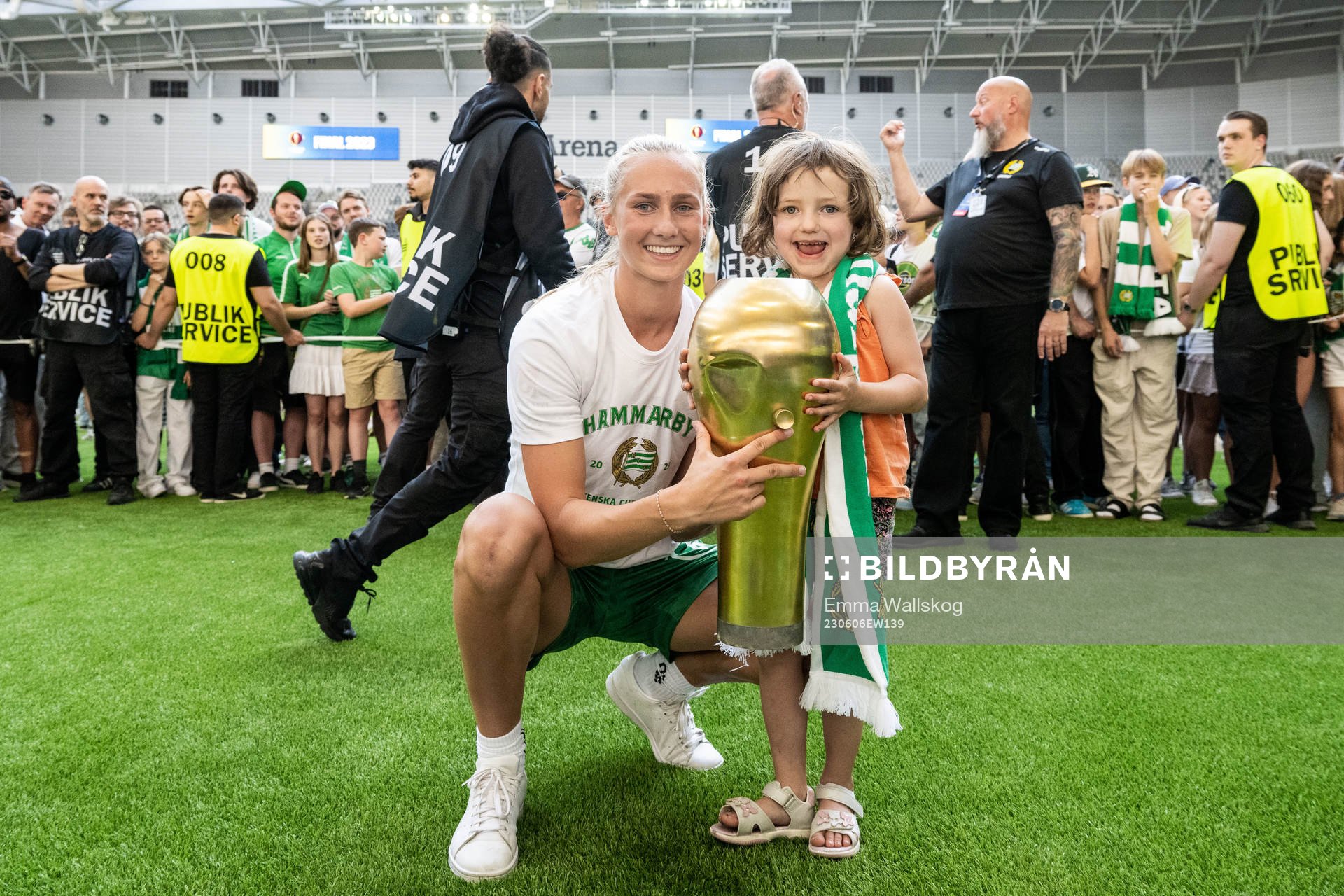 Hammarbys Ellen Wangerheim jublar