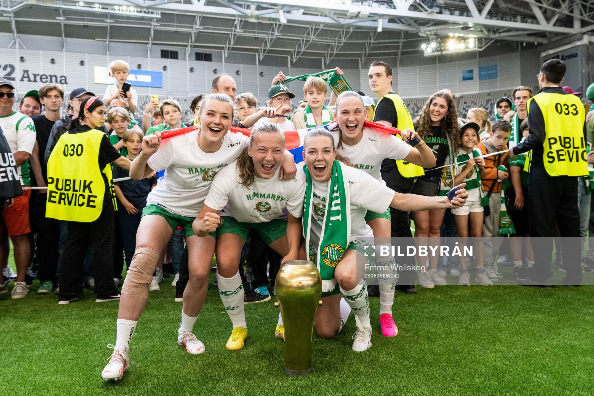 Hammarbys Thea Sørbo, Sara Kanutte Fornes, Emma Westin och