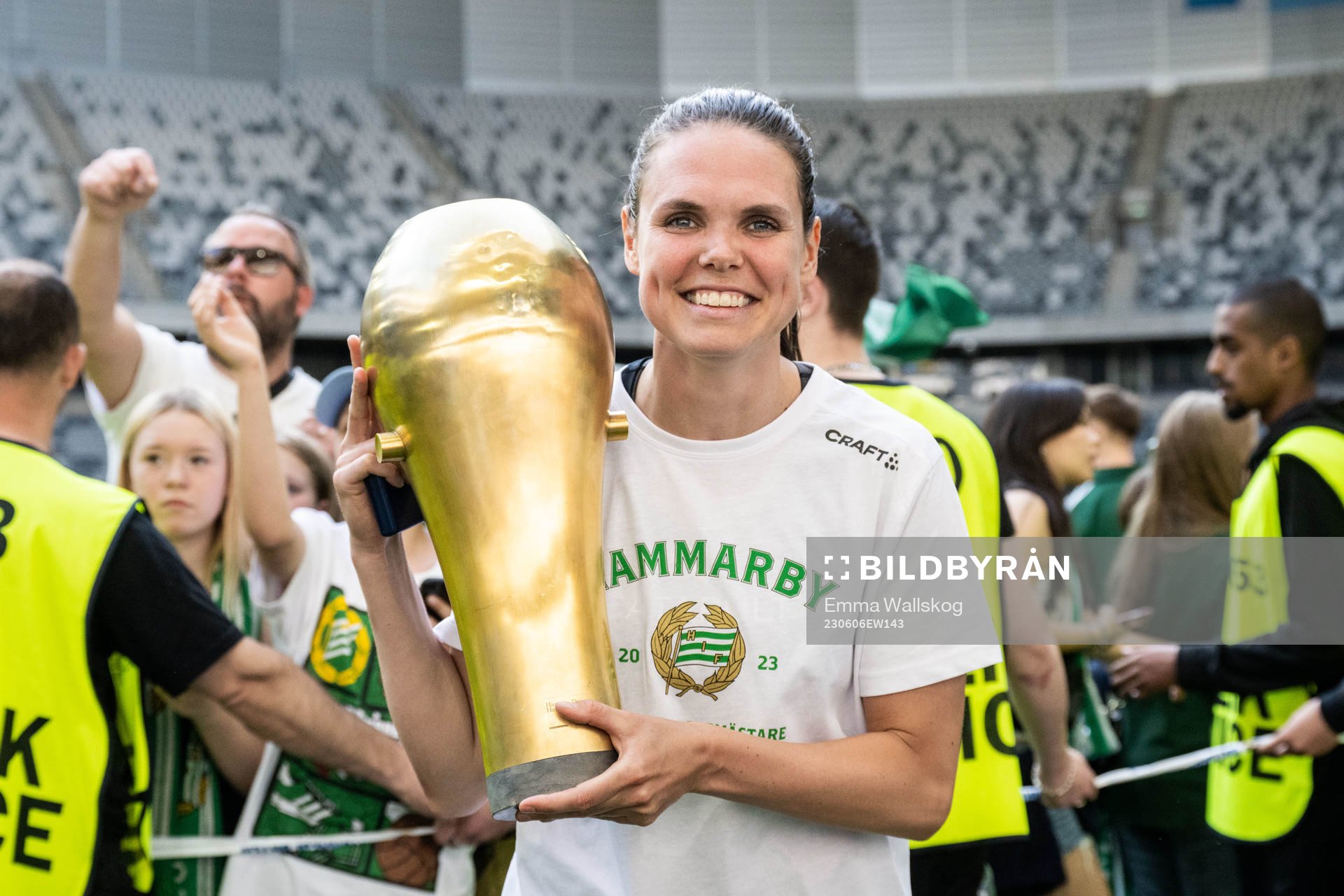 Hammarbys Simone Boye Sørensen jublar