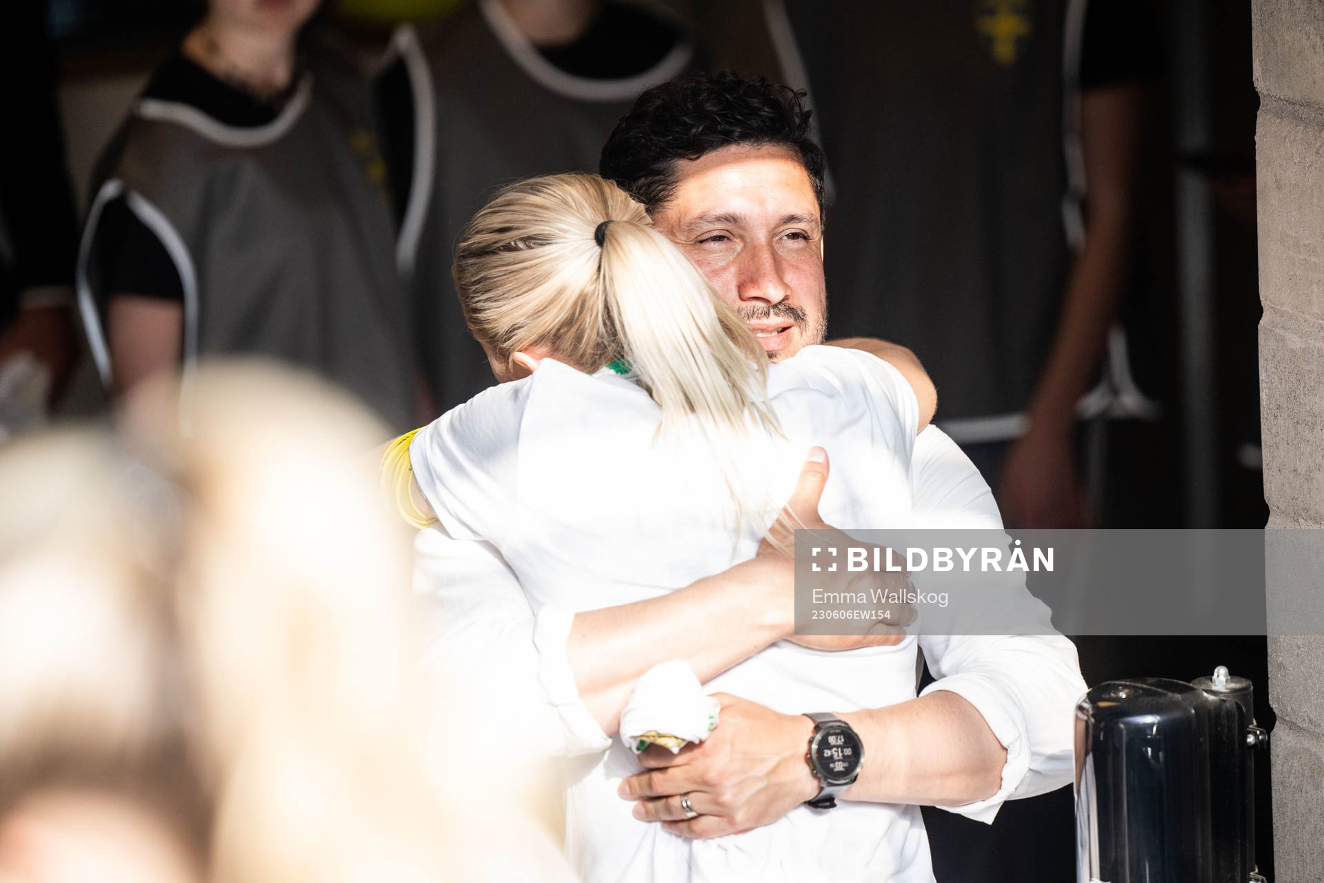 Hammarbys Alice Carlsson och tränare Pablo Pinones-Arce