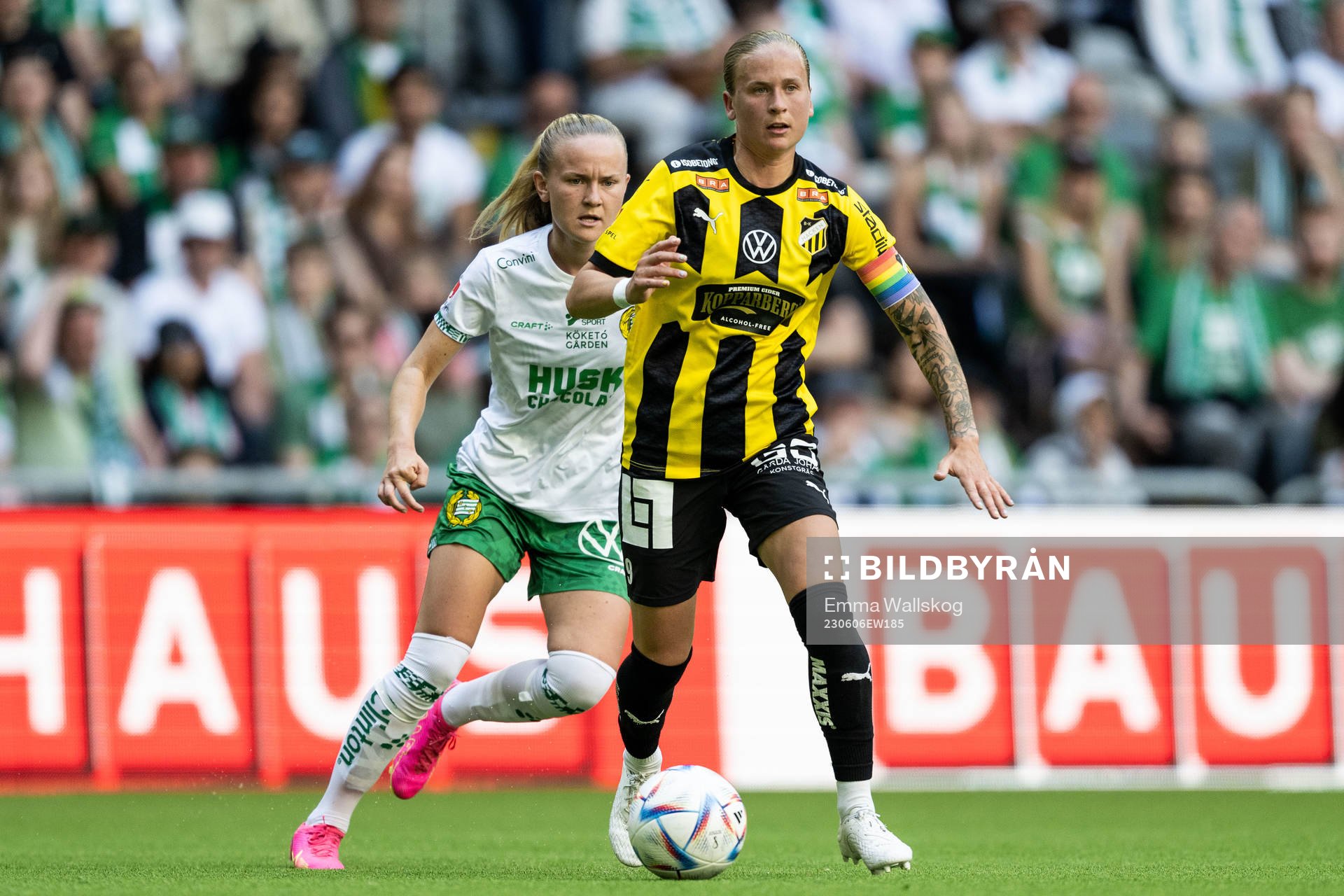 Hammarbys Matilda Vinberg och Häckens Filippa Curmark