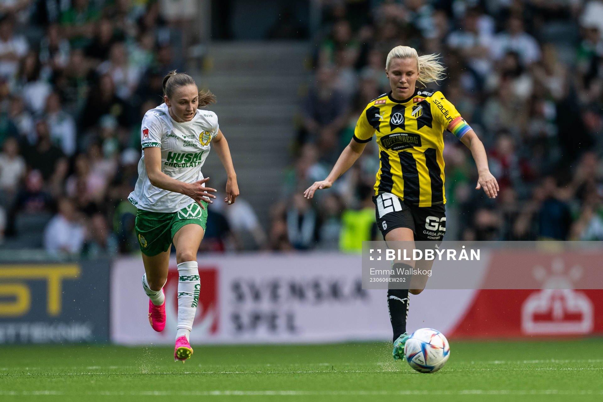 Hammarbys Vilde Hasund och Häckens Josefine Rybrink