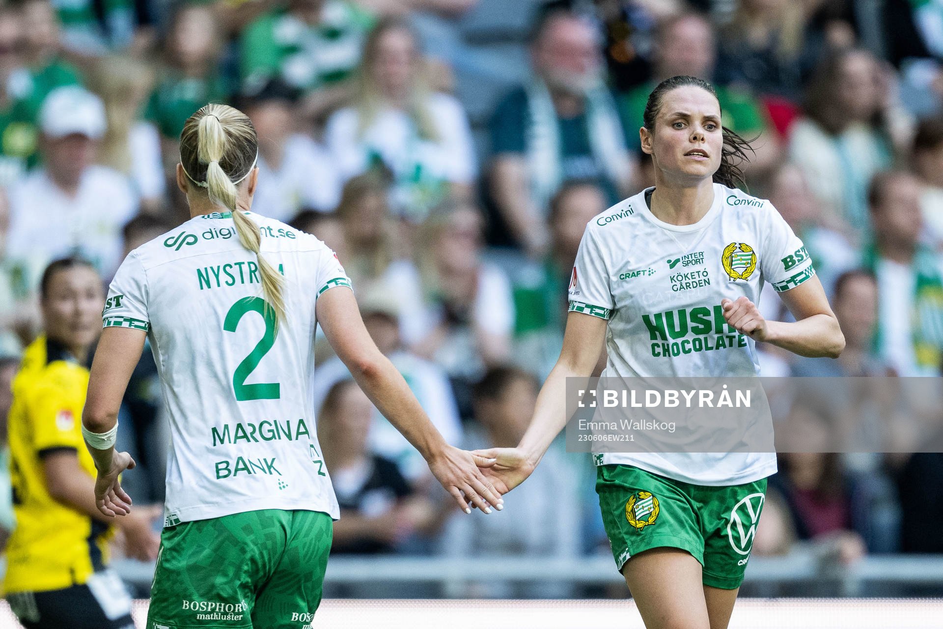 Hammarbys Eva Nyström och Simone Boye Sørensen