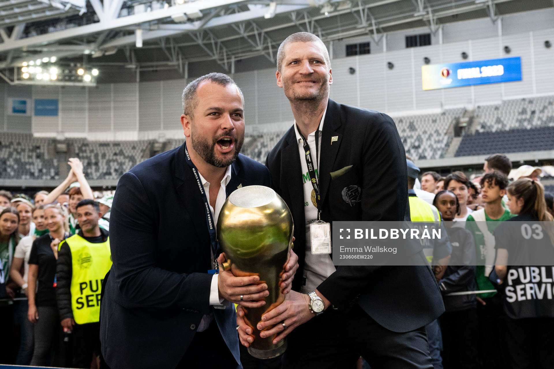 Hammarbys vice vd Markus Nilsson och vd Richard von Yxkull