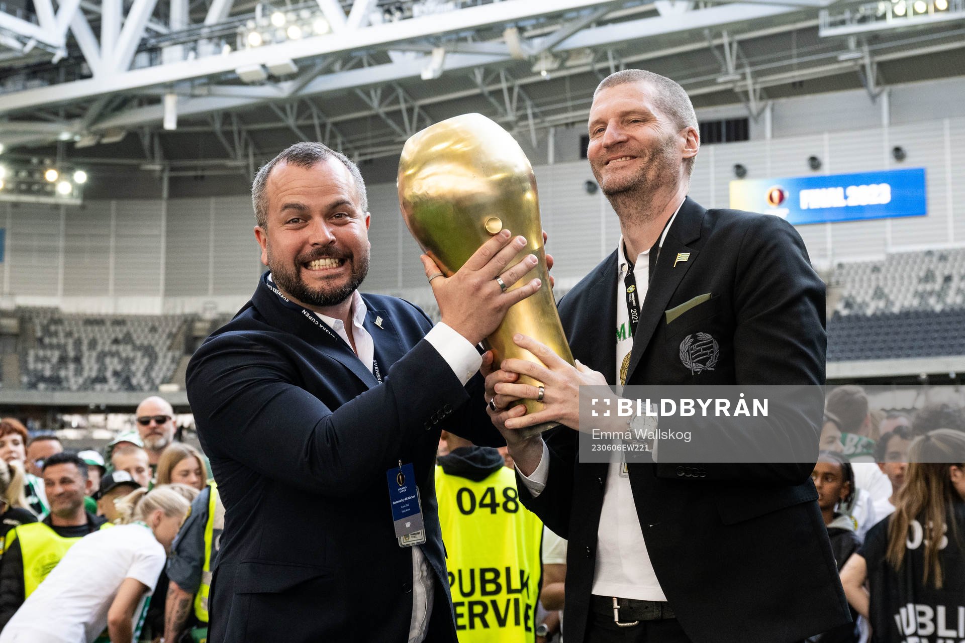 Hammarbys vice vd Markus Nilsson och vd Richard von Yxkull