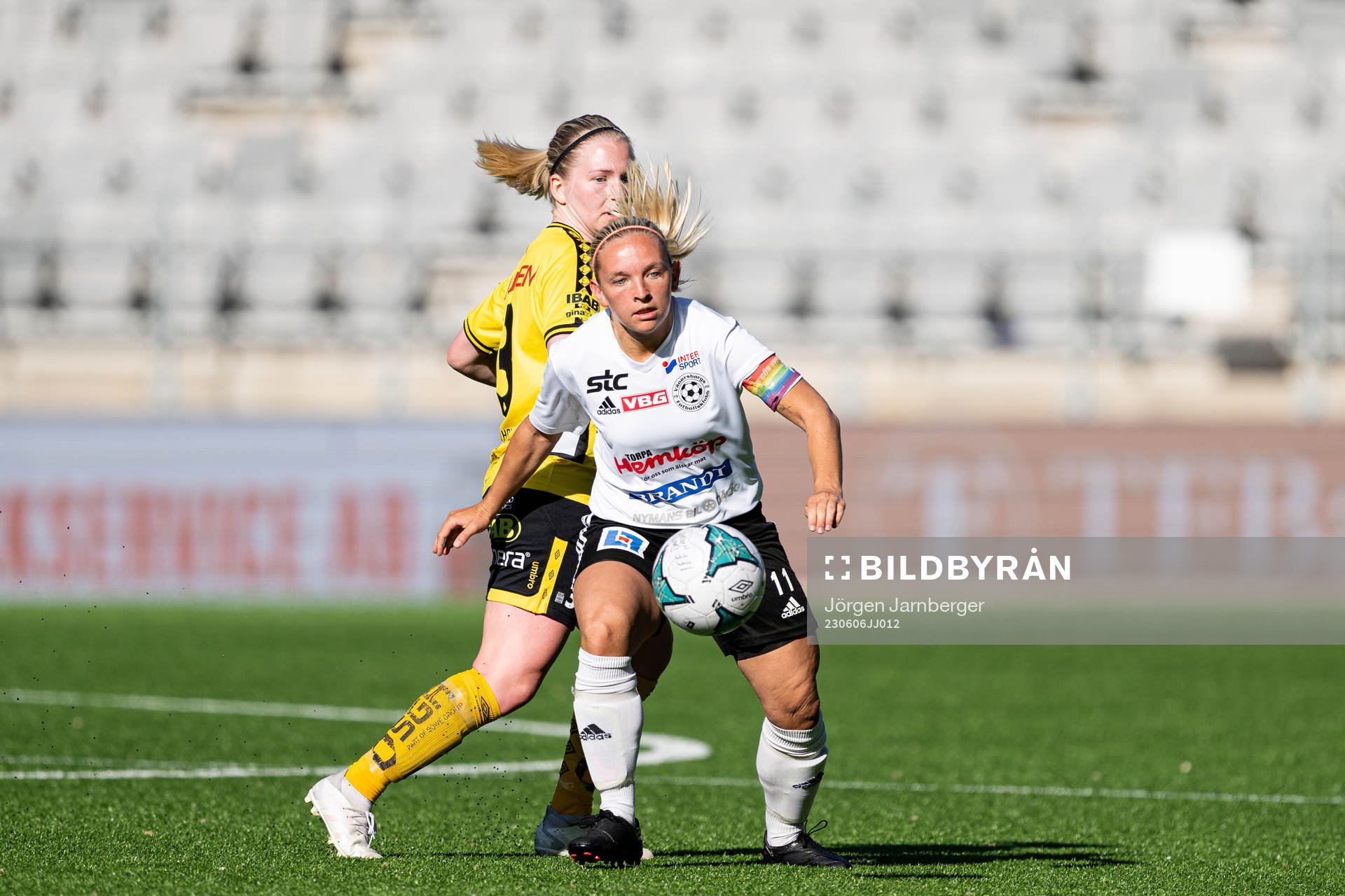 Elfsborgs Fanny Johansson och Vänersborgs Malin Wallgren