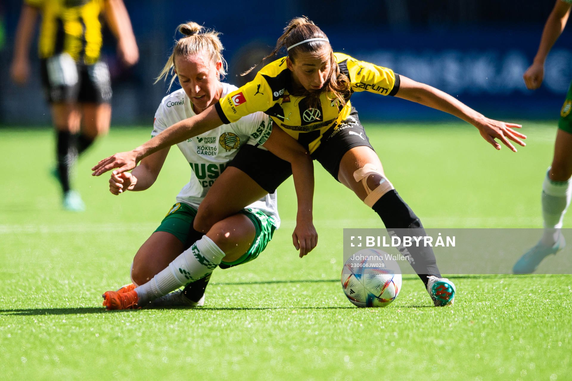 Hammarbys Julia Roddar och Häckens Rusul Rosa Kafaji