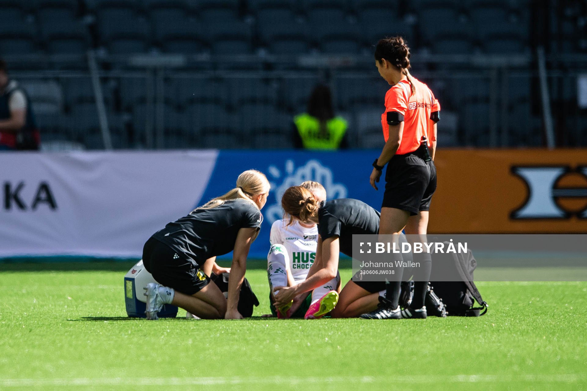 Hammarbys Matilda Vinberg får vård