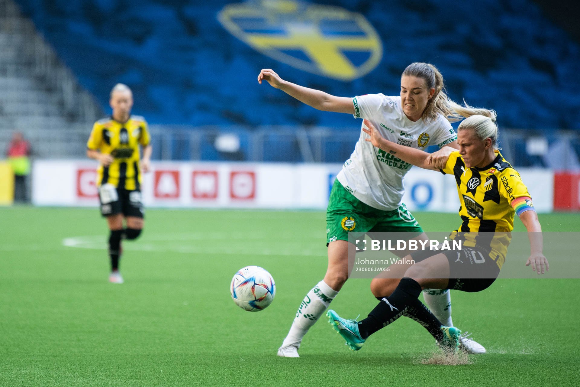 Hammarbys Emma Westin och Häckens Josefine Rybrink