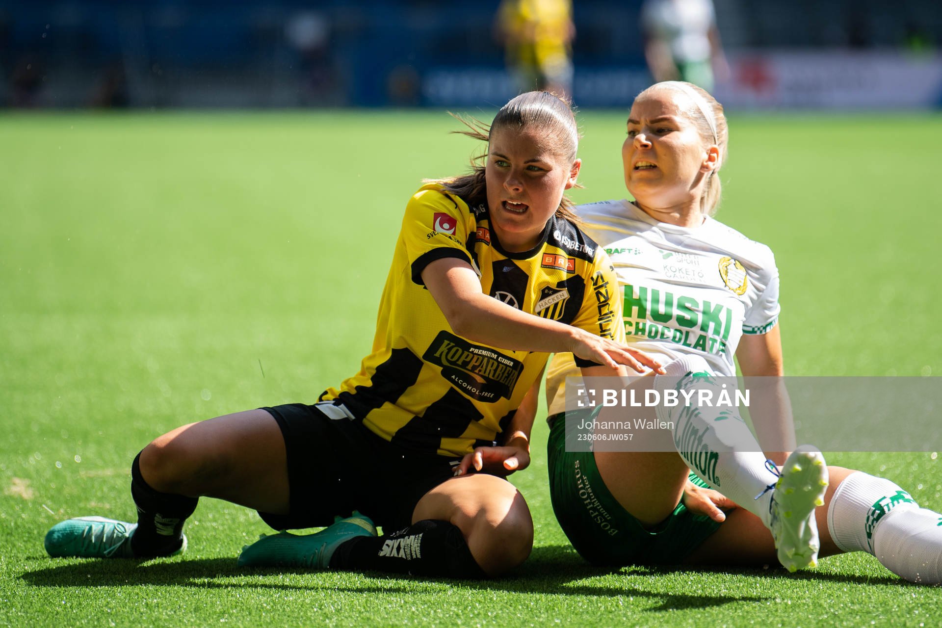 Häckens Hanna Wijk och Hammarbys Eva Nyström